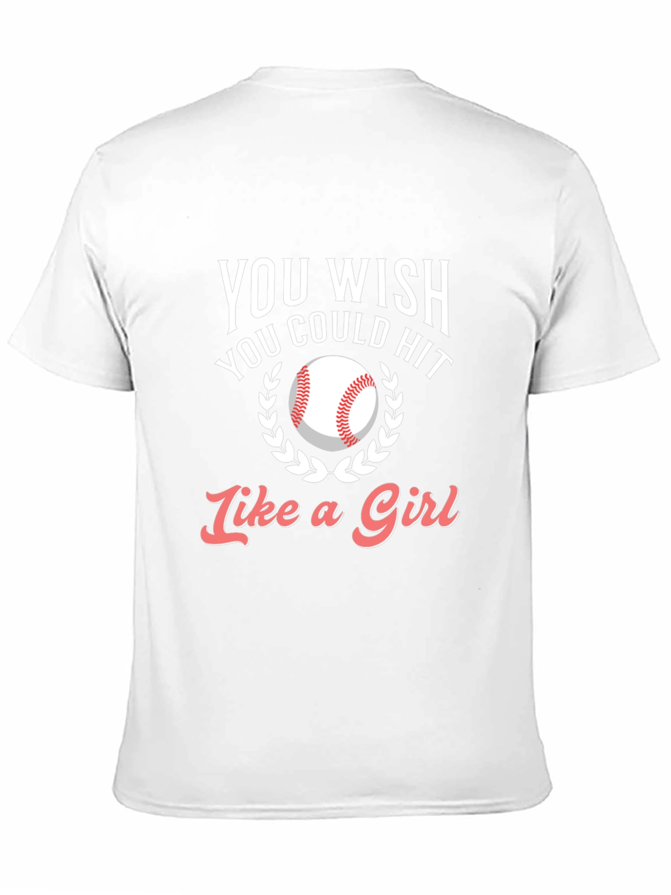 Baseball Hit Like A Girl T-Shirt