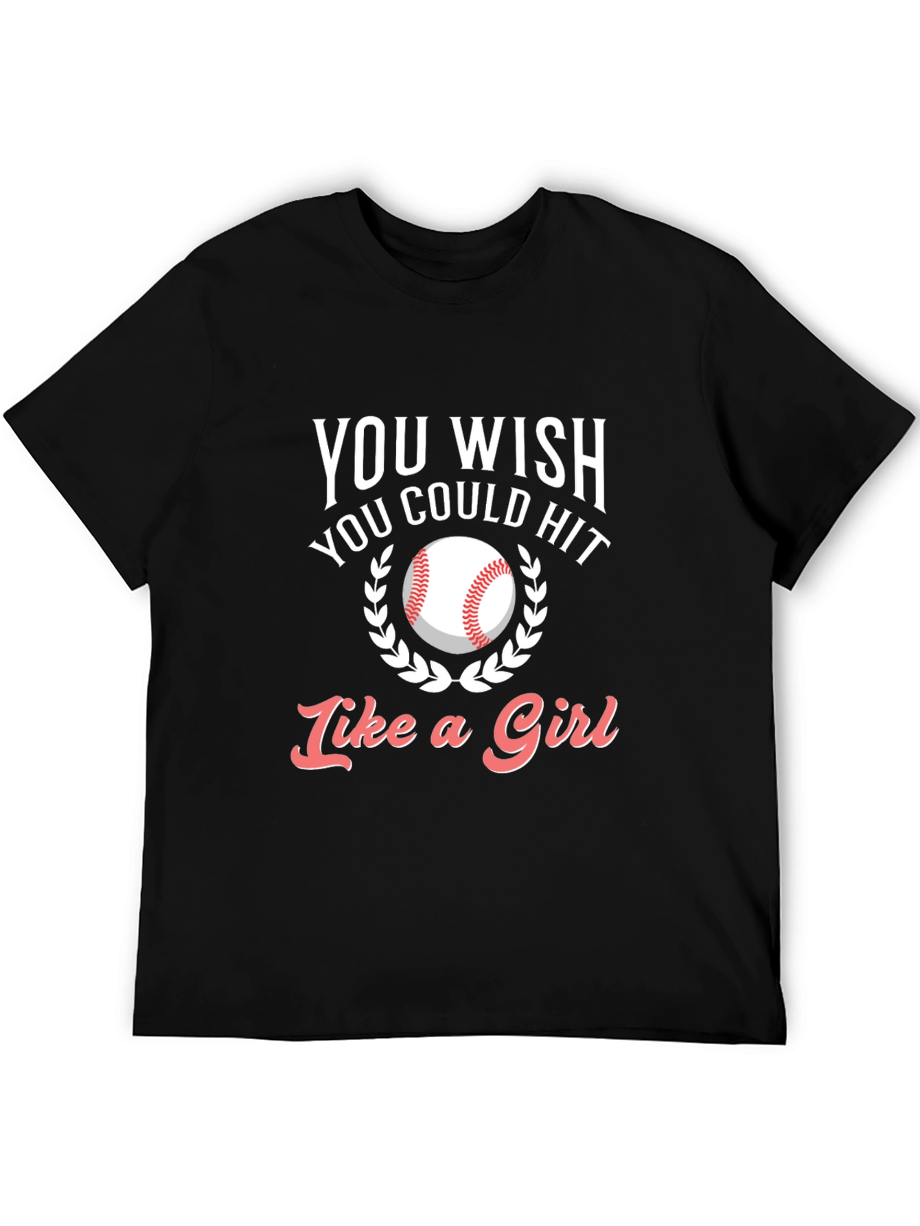 Baseball Hit Like A Girl T-Shirt