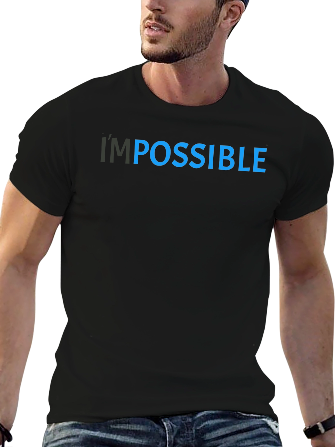 Im Possible T-Shirt - Motivational Black Tee