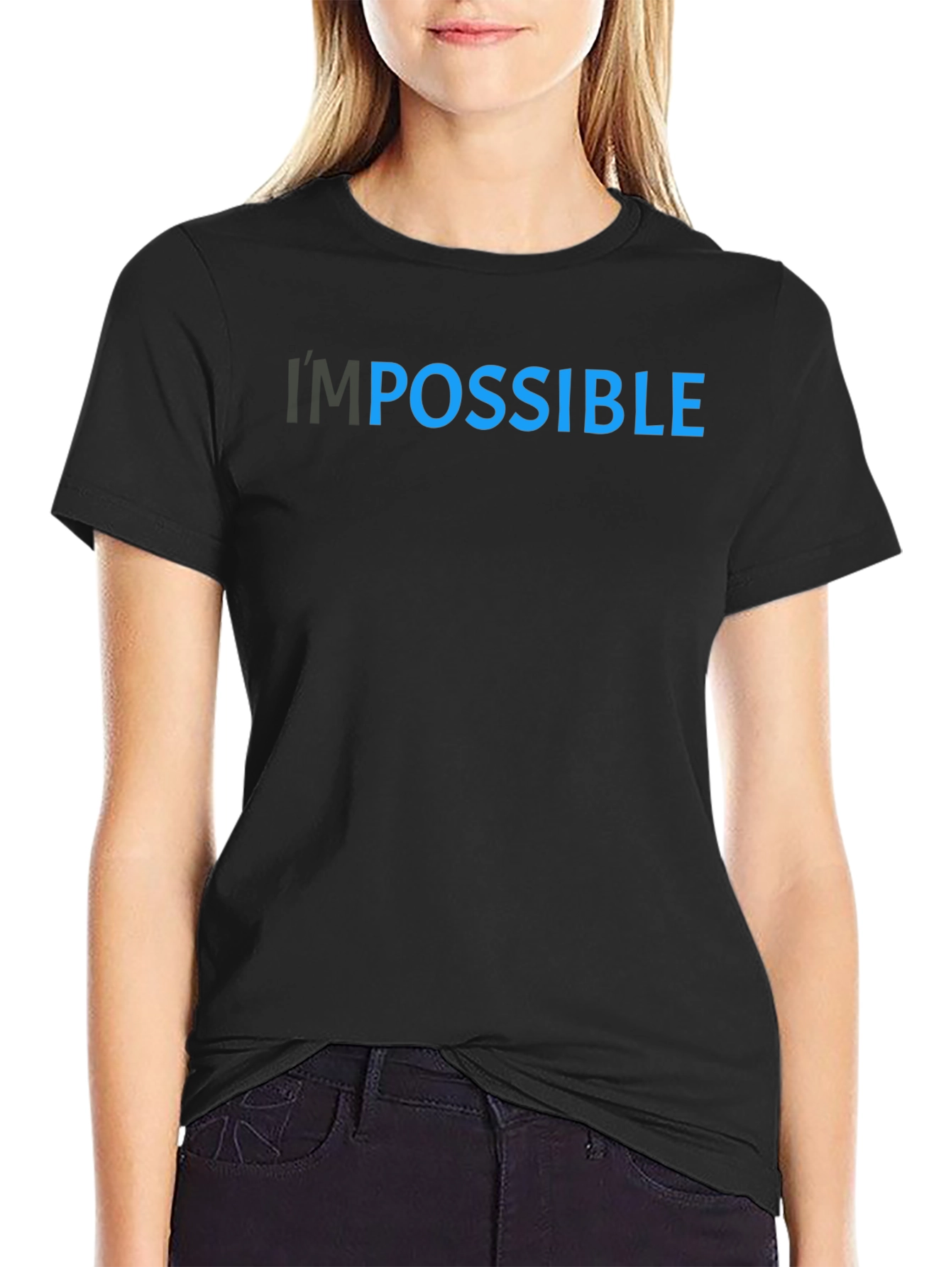 Im Possible T-Shirt - Motivational Black Tee