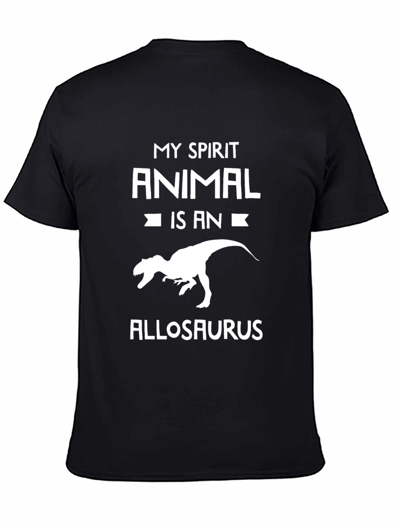 Allosaurus Spirit Animal Black T-Shirt