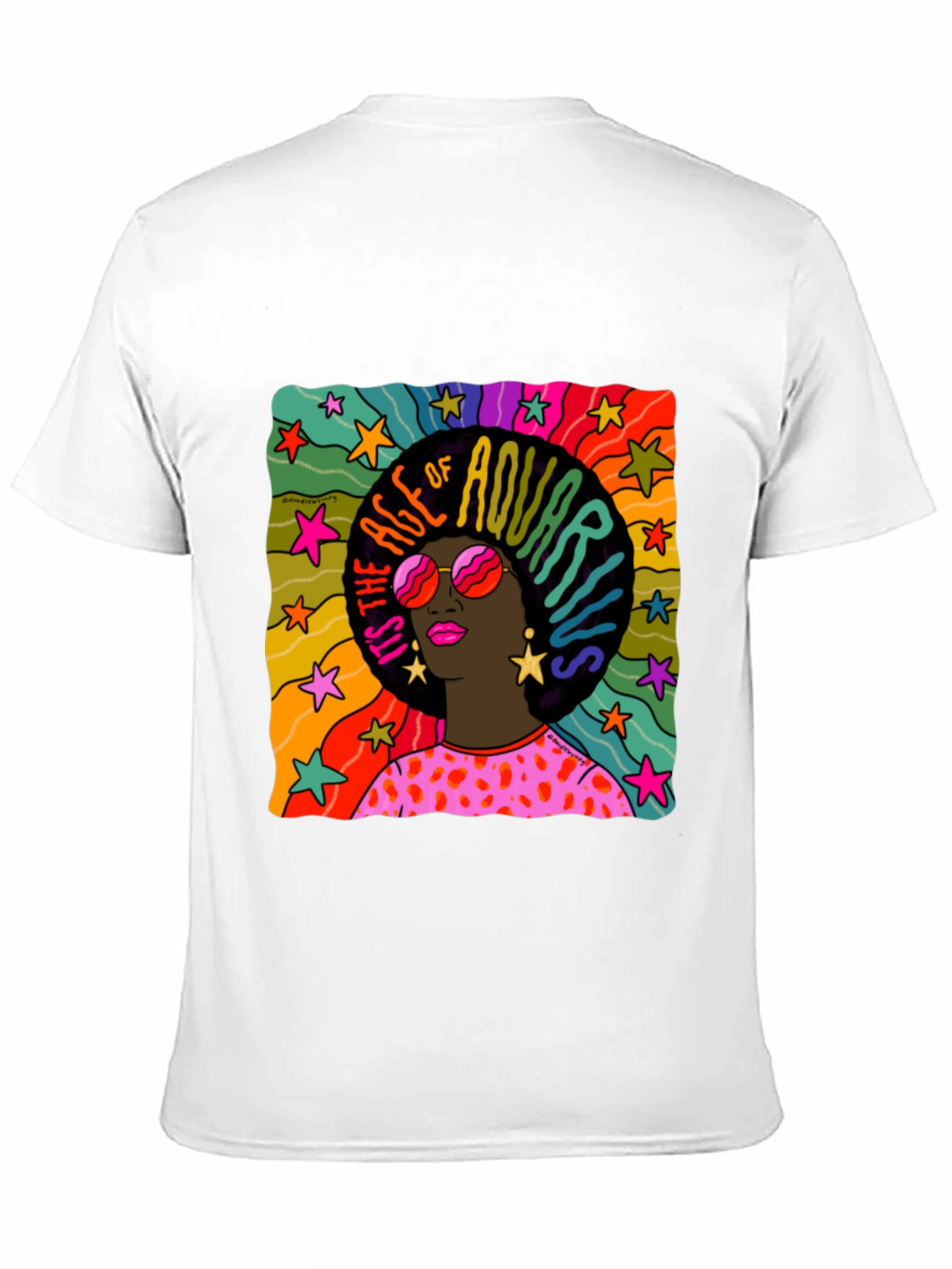 Age of Aquarius Graphic Tee - Retro Style