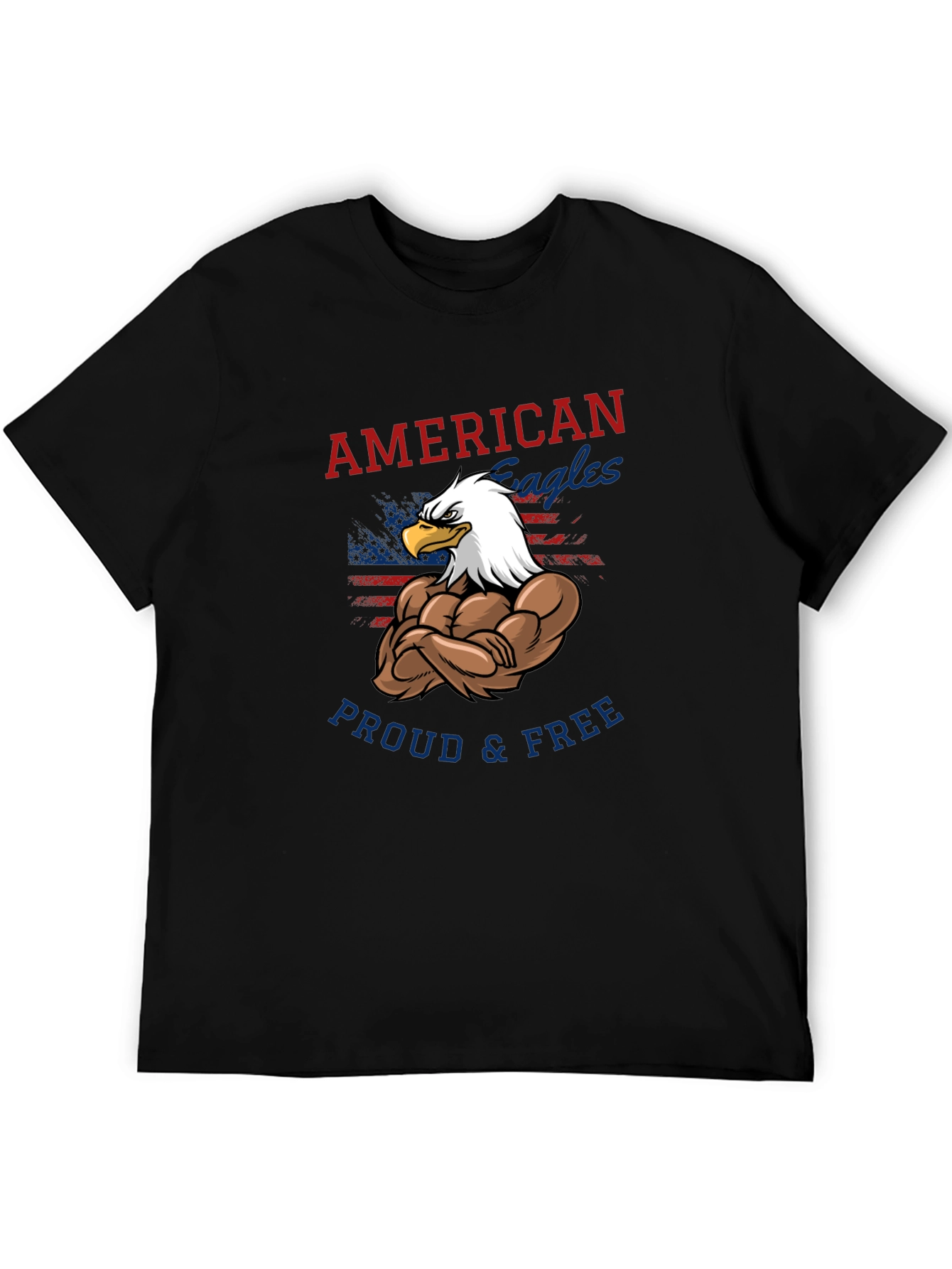 American Eagles T-Shirt - Proud & Free Patriotic Tee