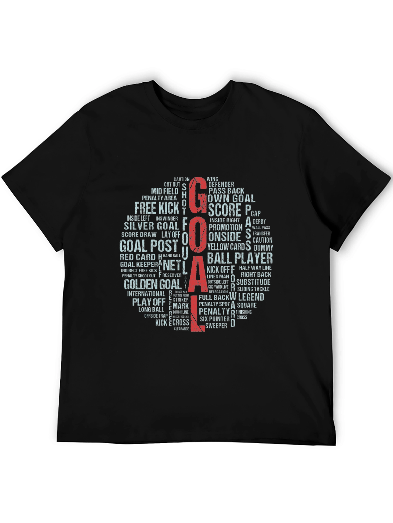 Soccer Word Art T-Shirt - Goal!