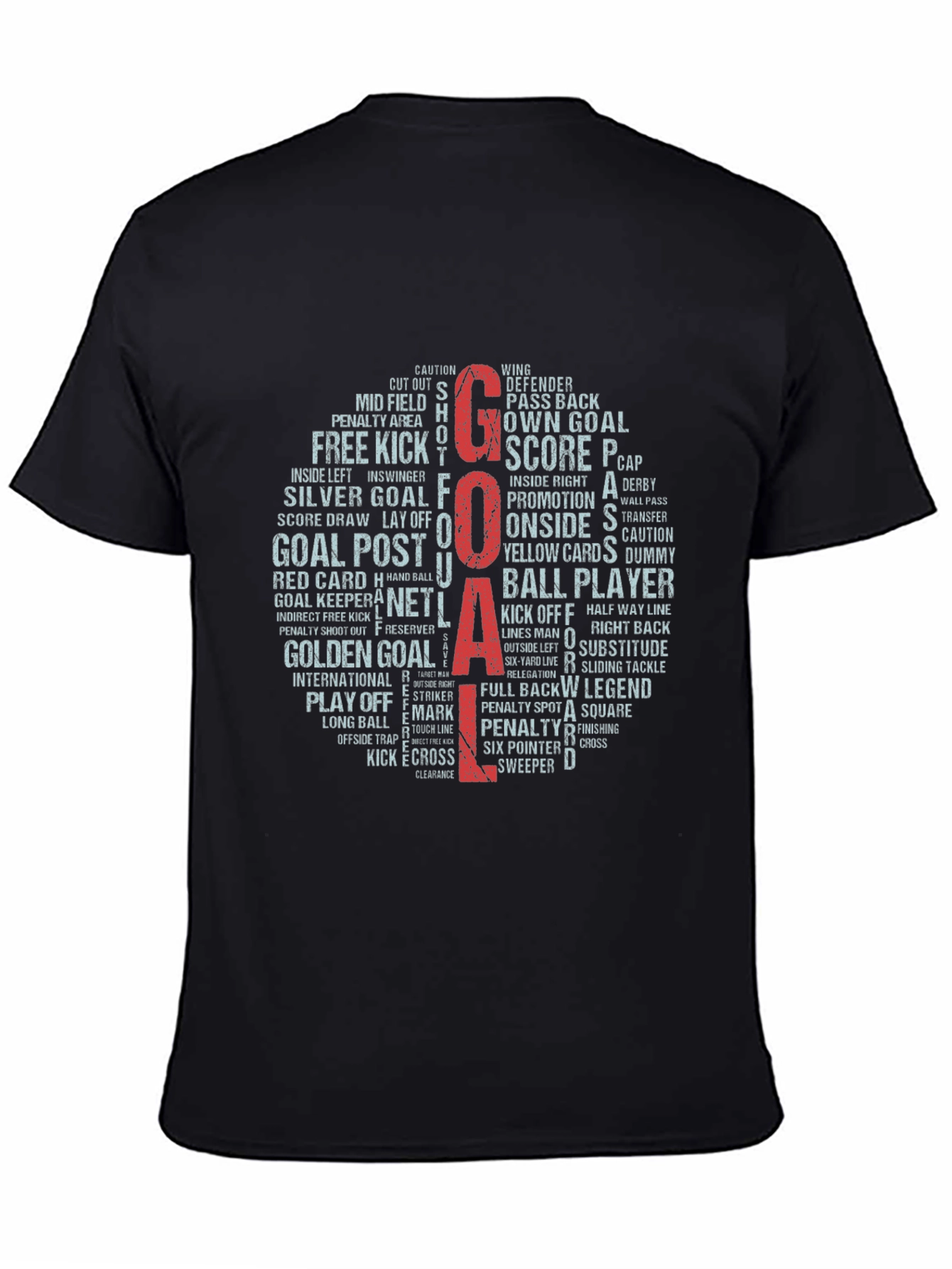 Soccer Word Art T-Shirt - Goal!