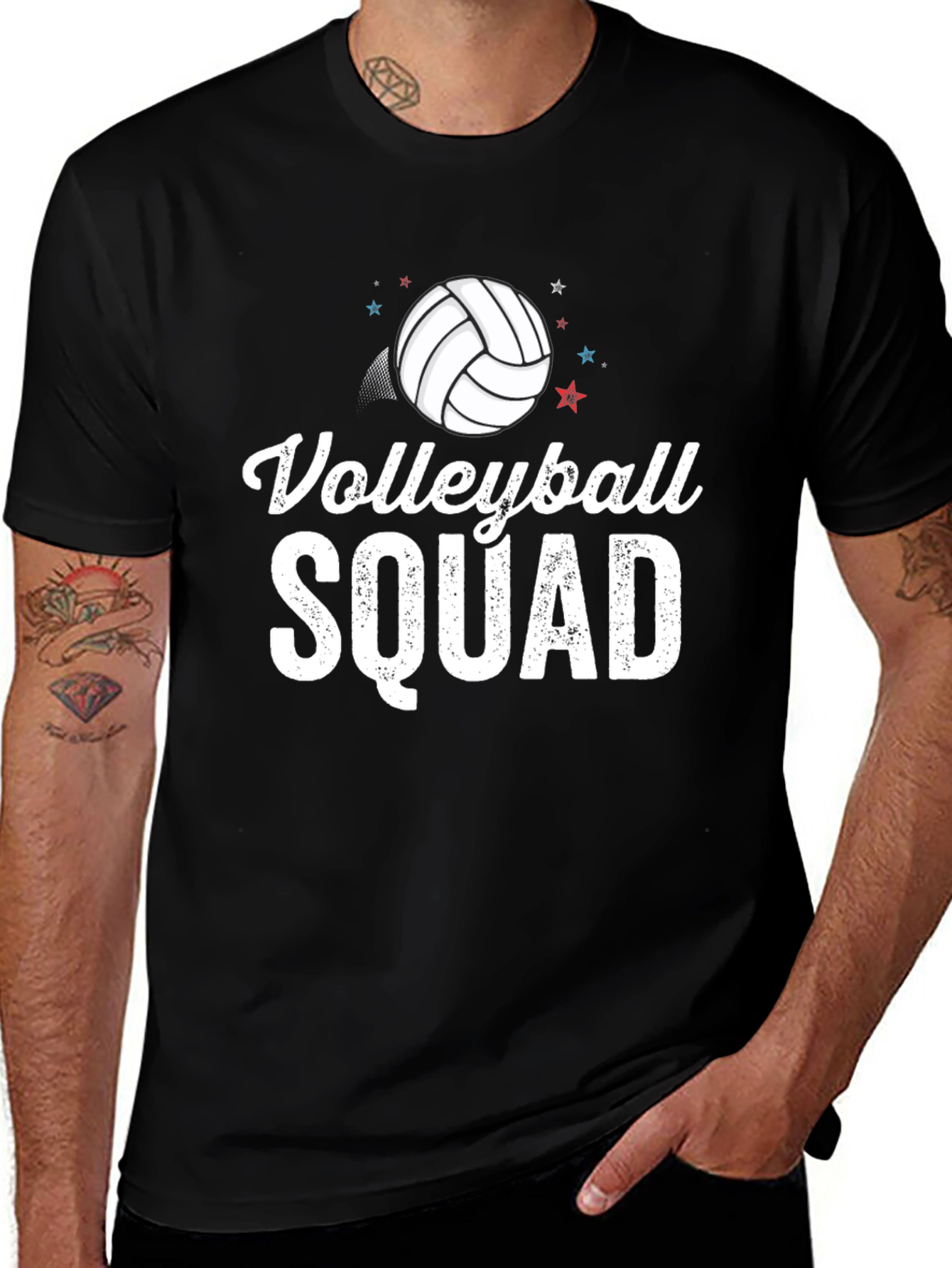 Volleyball Squad T-Shirt - Sporty Crew Neck Tee