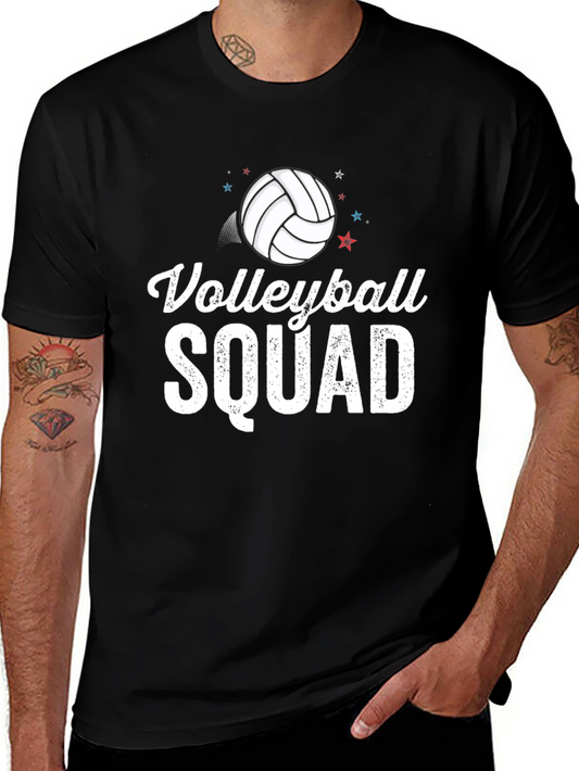 Volleyball Squad T-Shirt - Sporty Crew Neck Tee