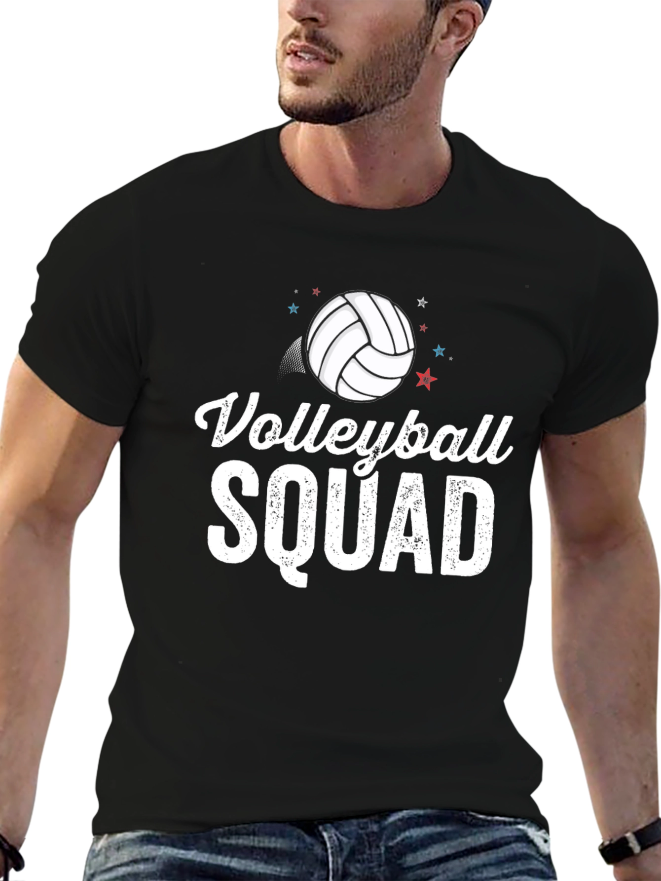 Volleyball Squad T-Shirt - Sporty Crew Neck Tee