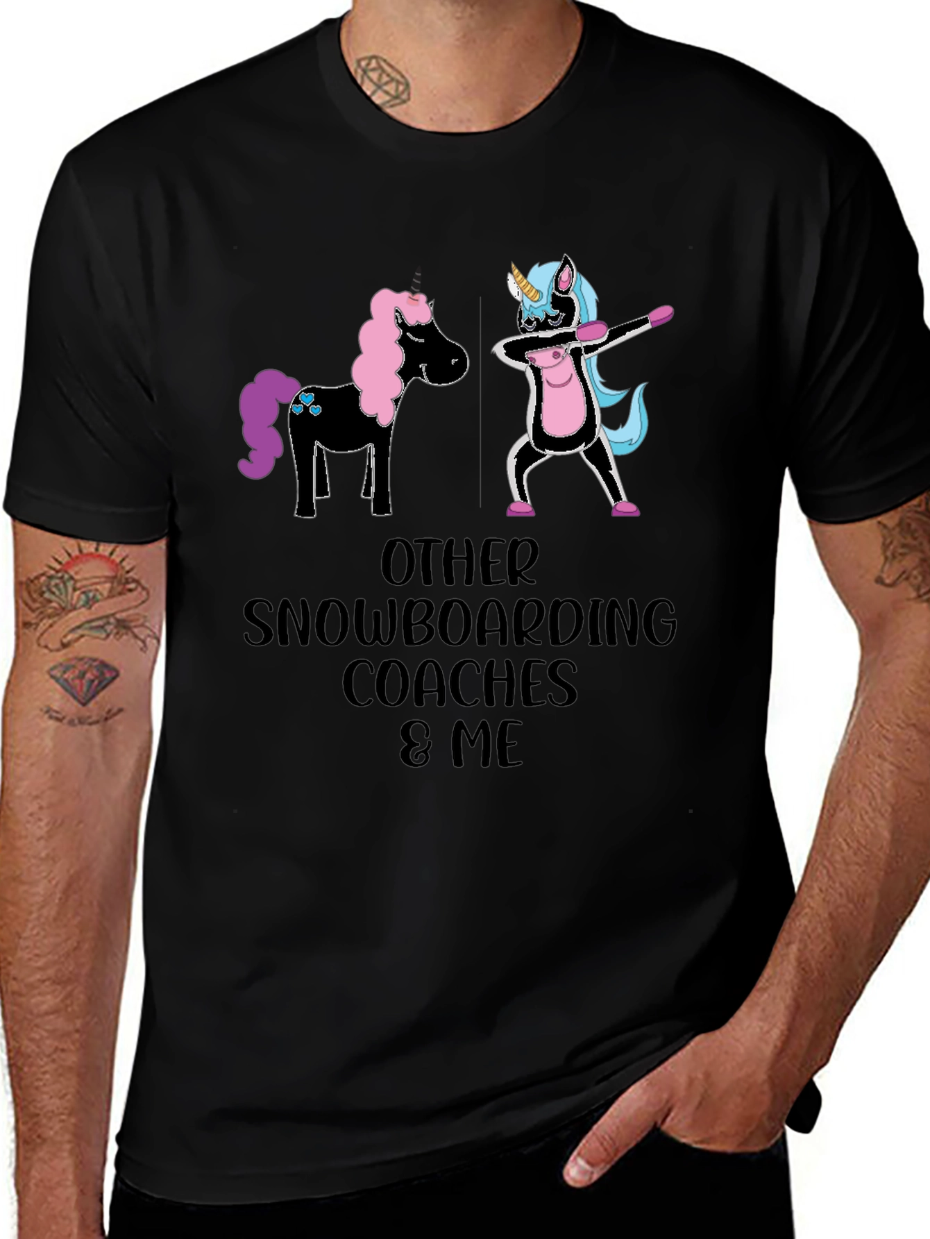 Funny Snowboarding Coach Unicorn T-Shirt