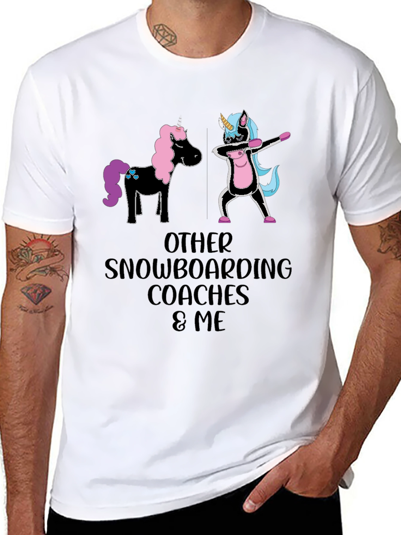 Funny Snowboarding Coach Unicorn T-Shirt