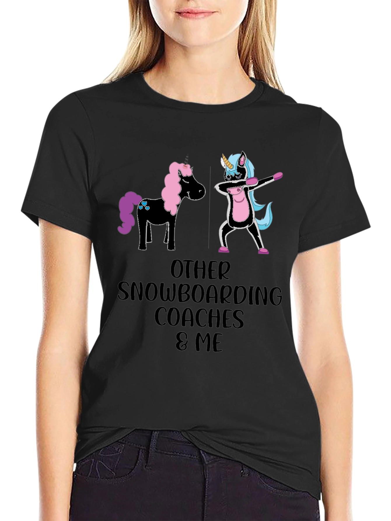 Funny Snowboarding Coach Unicorn T-Shirt