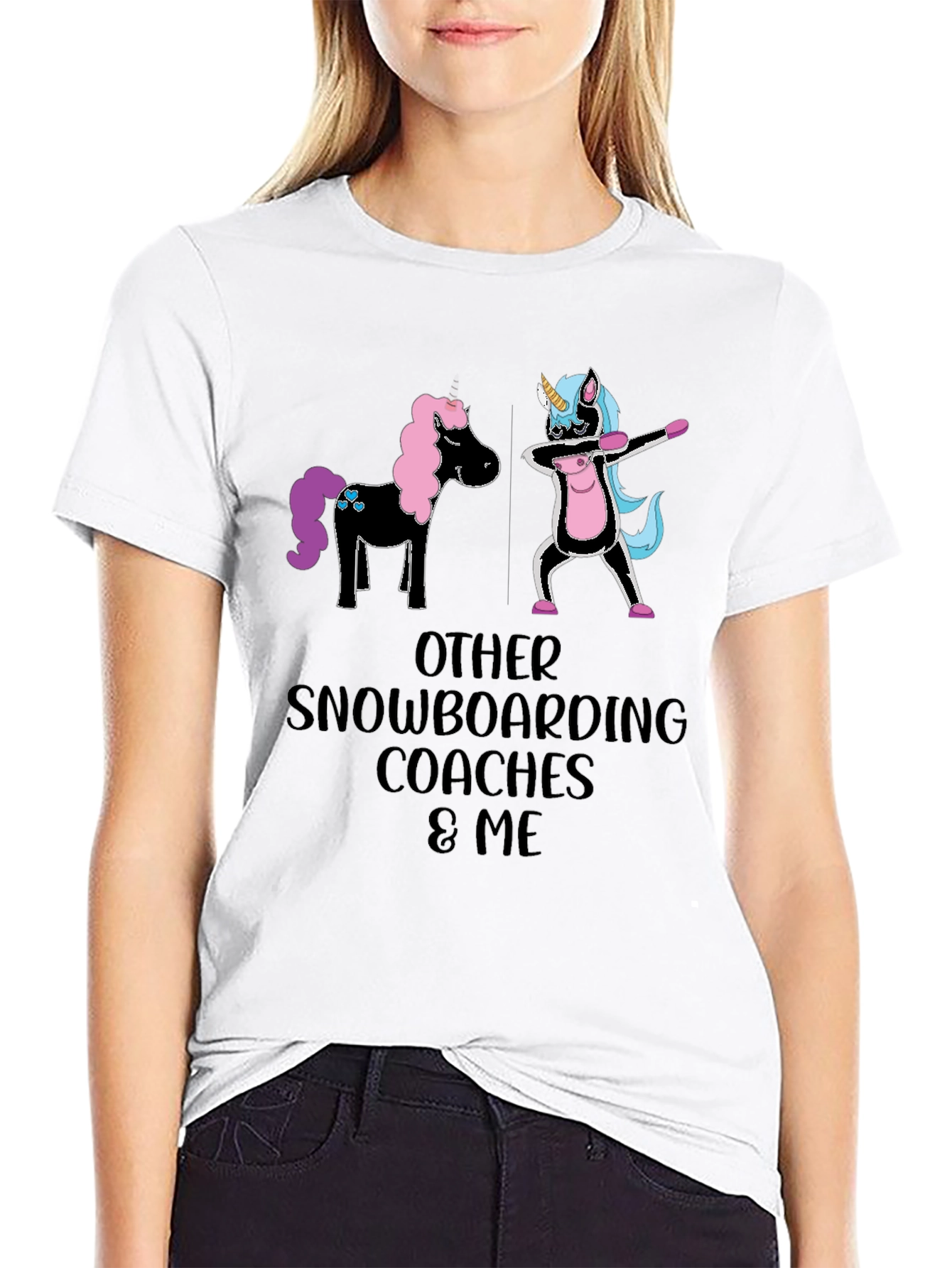 Funny Snowboarding Coach Unicorn T-Shirt
