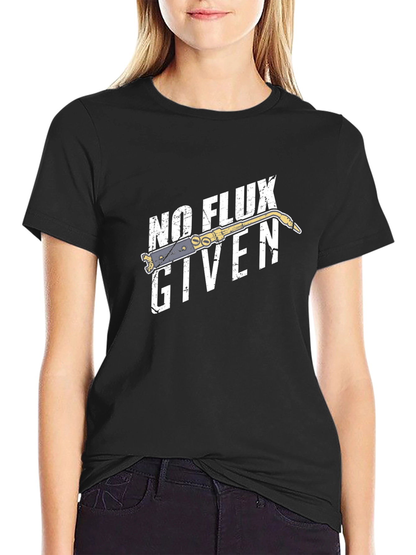 No Flux Given Graphic Tee - Black Cotton T-Shirt