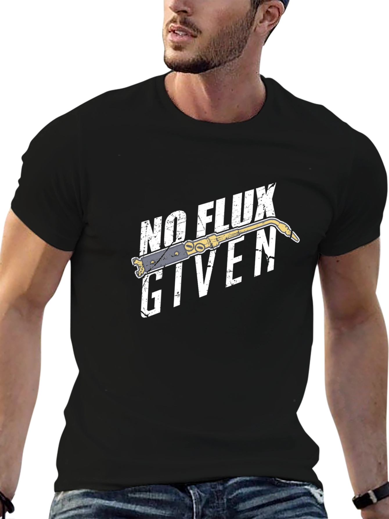 No Flux Given Graphic Tee - Black Cotton T-Shirt