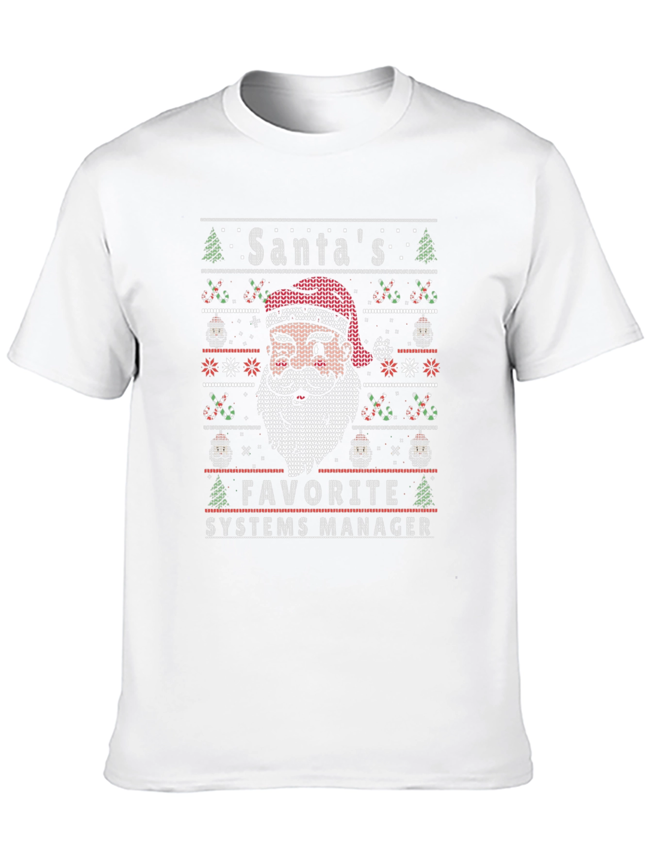 Santas Favorite Systems Manager Ugly Christmas Sweater T-Shirt
