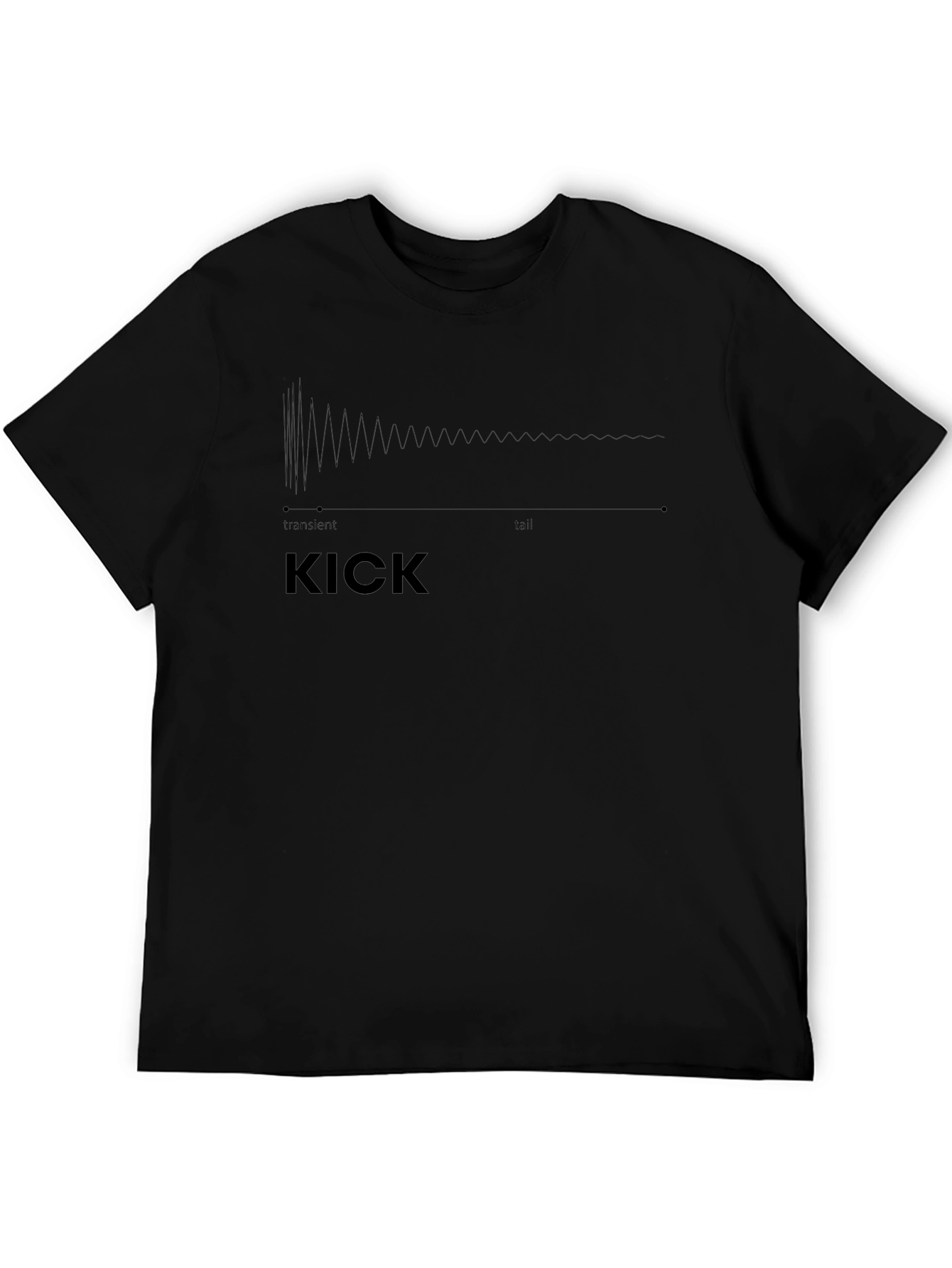 KICK Sound Wave Graphic Tee - Musician T-Shirt