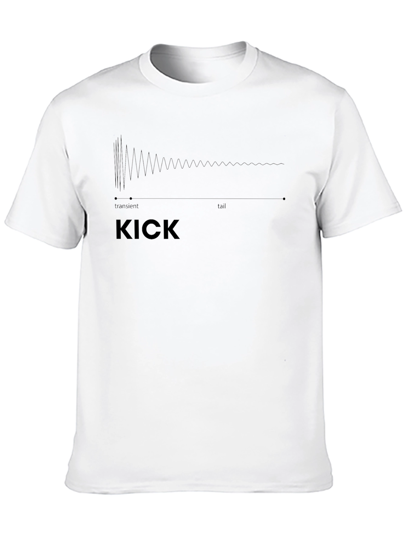 KICK Sound Wave Graphic Tee - Musician T-Shirt