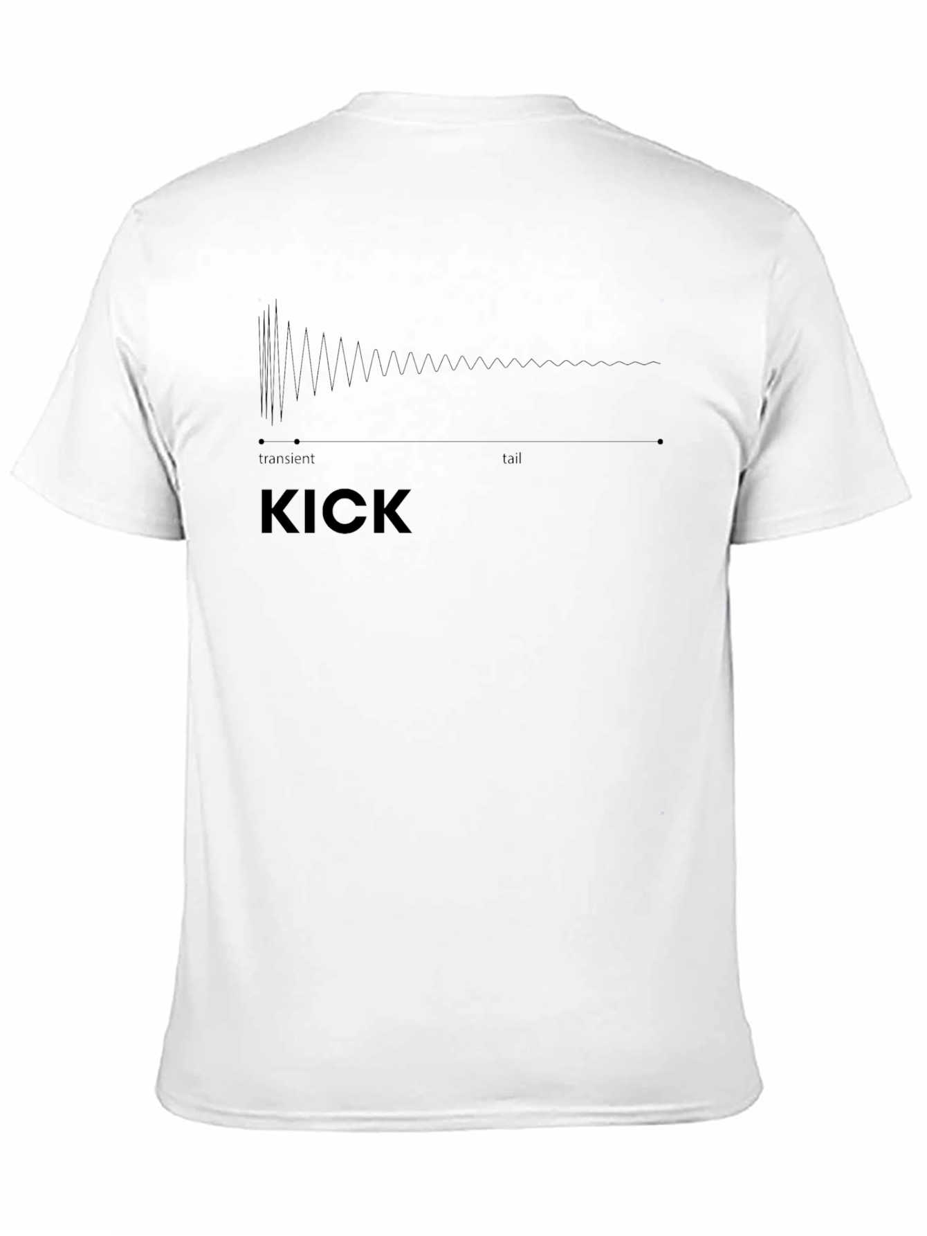 KICK Sound Wave Graphic Tee - Musician T-Shirt
