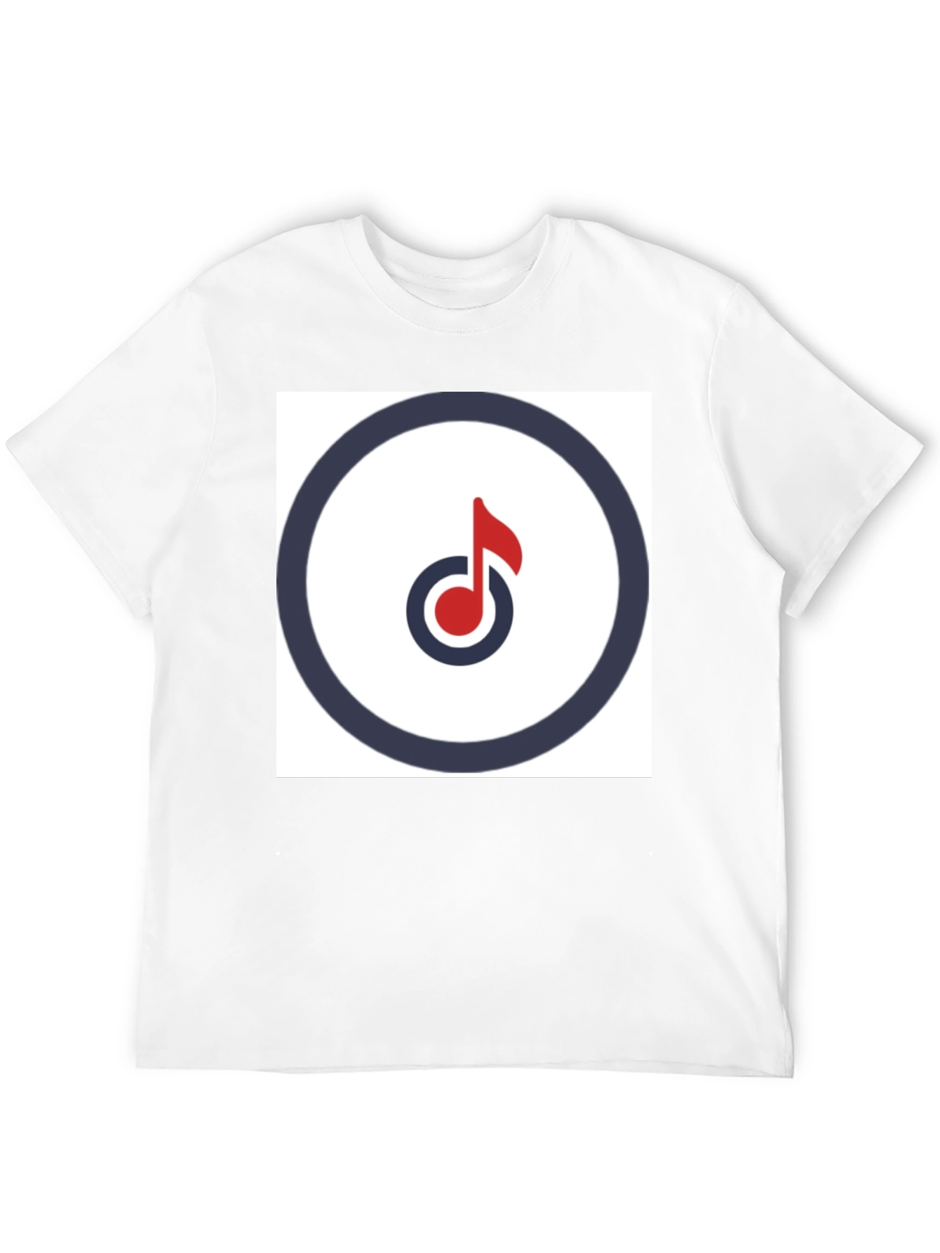 Modern Music Note Graphic Tee - Stylish Black T-Shirt