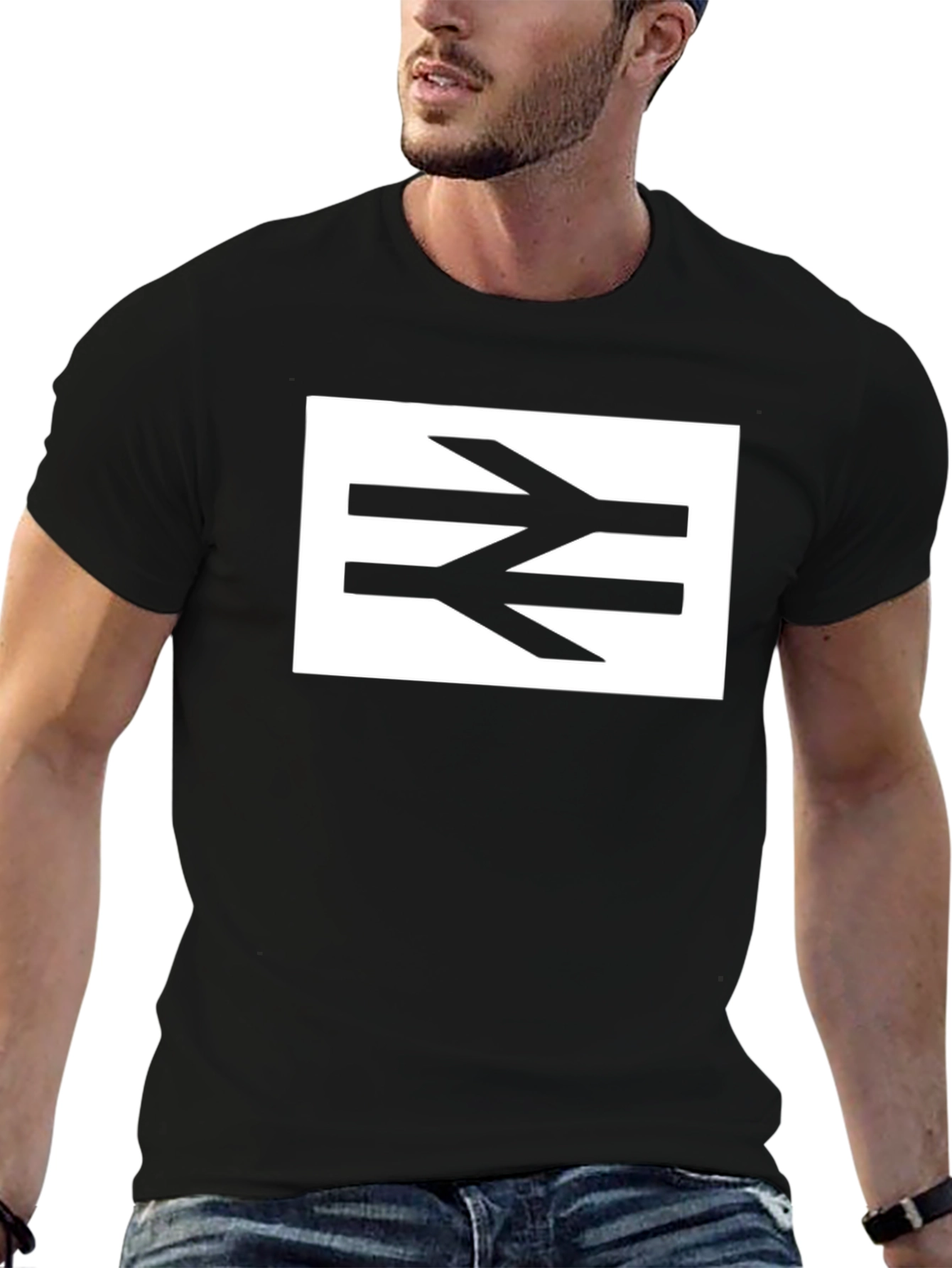 British Rail Black T-Shirt - Stylish Train Enthusiast Apparel
