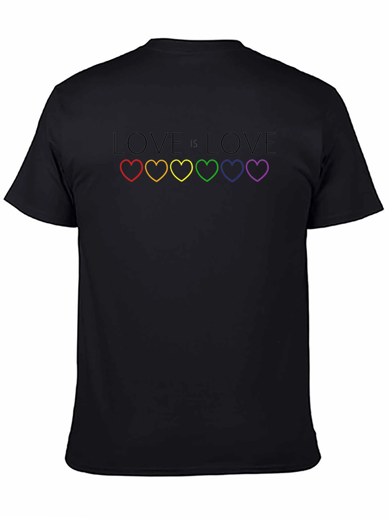 Love Is Love LGBTQ+ Rainbow Heart T-Shirt