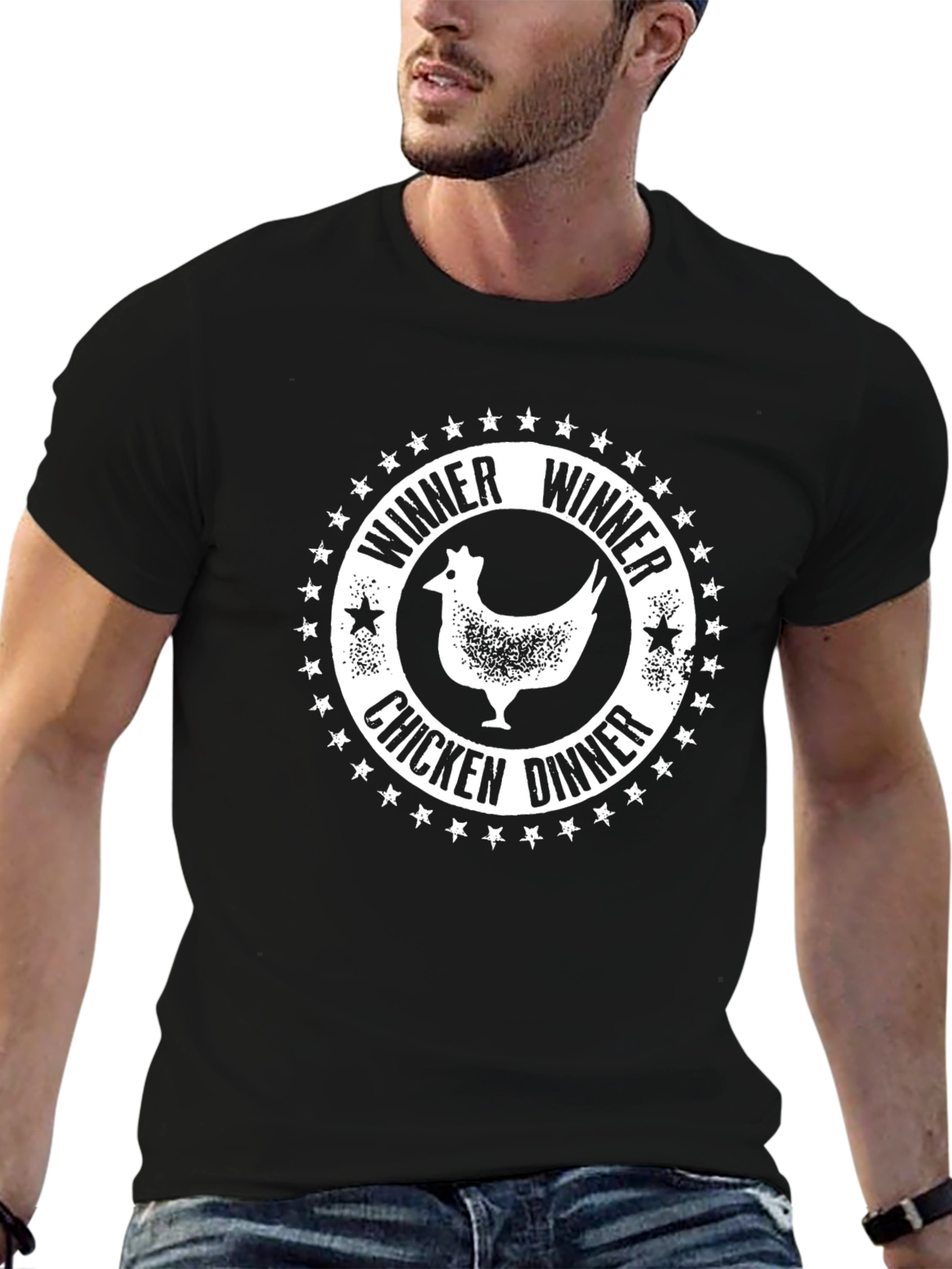 Winner Winner Chicken Dinner Black T-Shirt