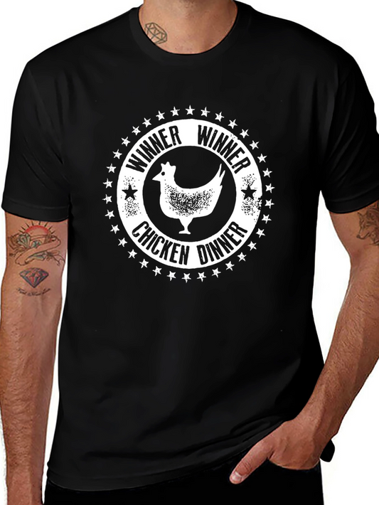 Winner Winner Chicken Dinner Black T-Shirt