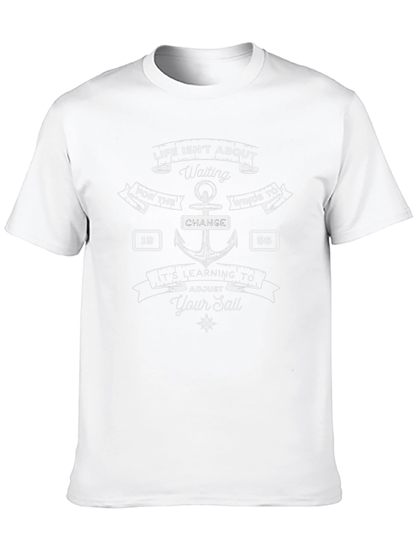 Inspirational Sailing T-Shirt - Adjust Your Sail