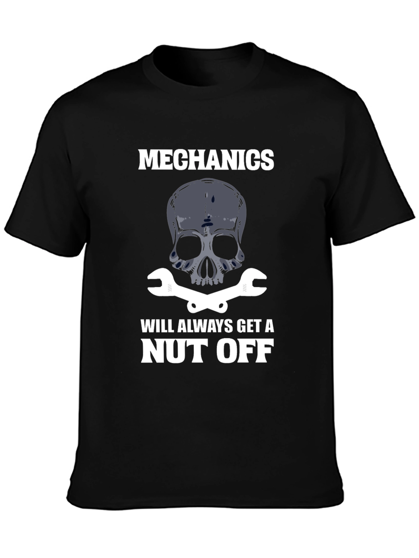 Mechanic Skull T-Shirt - Nut Off Graphic Tee