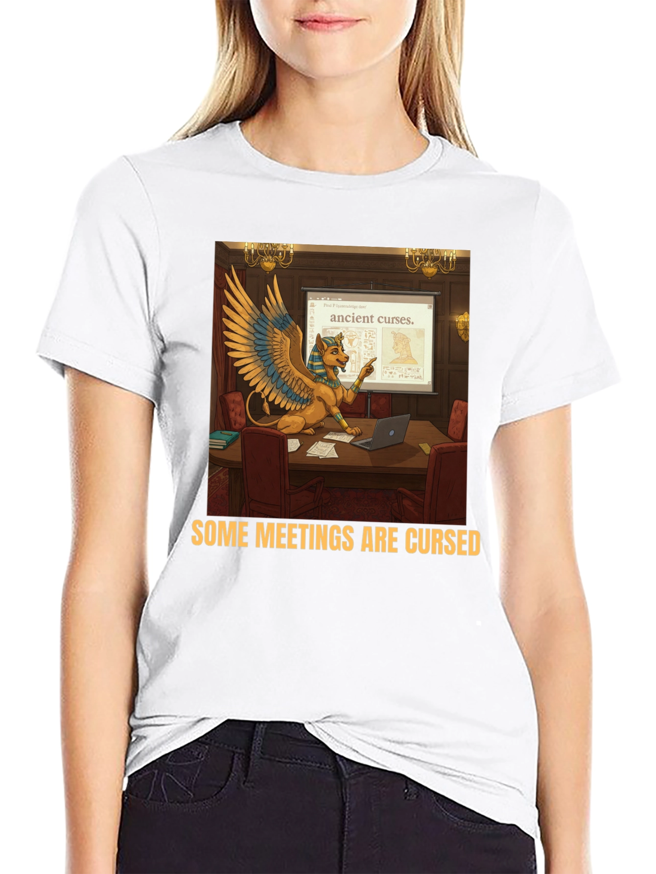 Some Meetings Are Cursed Funny T-Shirt