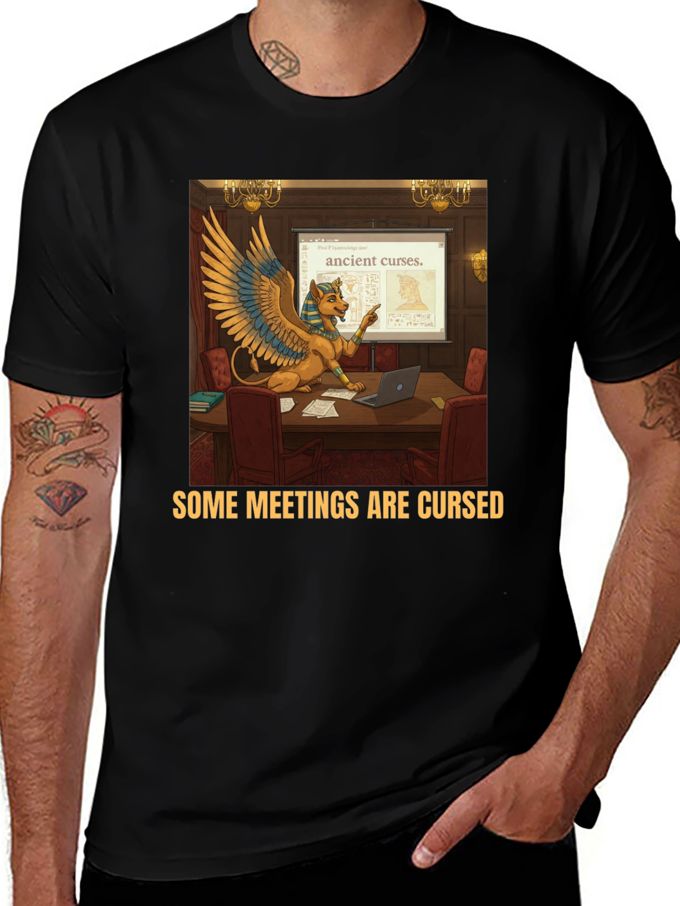 Some Meetings Are Cursed Funny T-Shirt