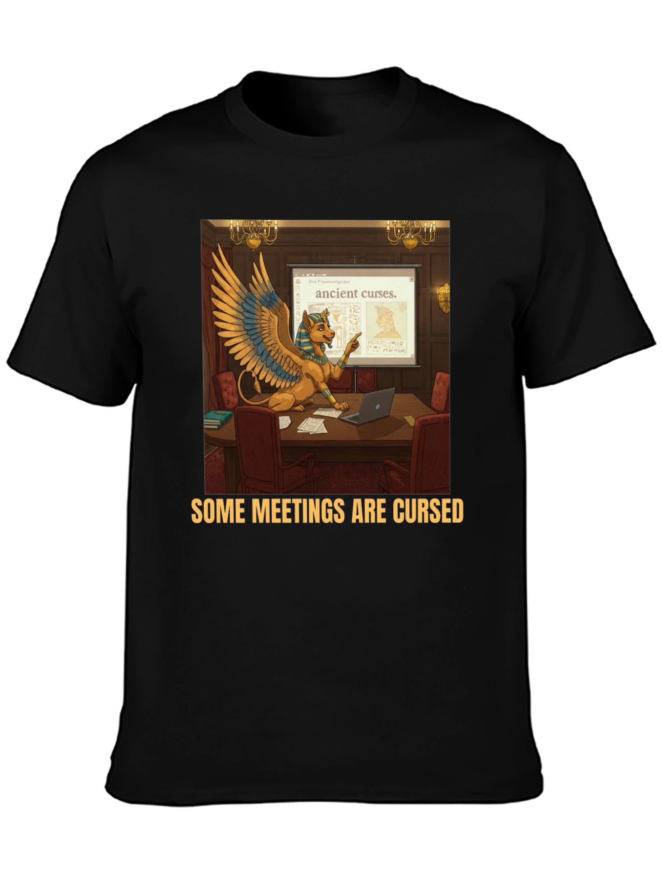 Some Meetings Are Cursed Funny T-Shirt