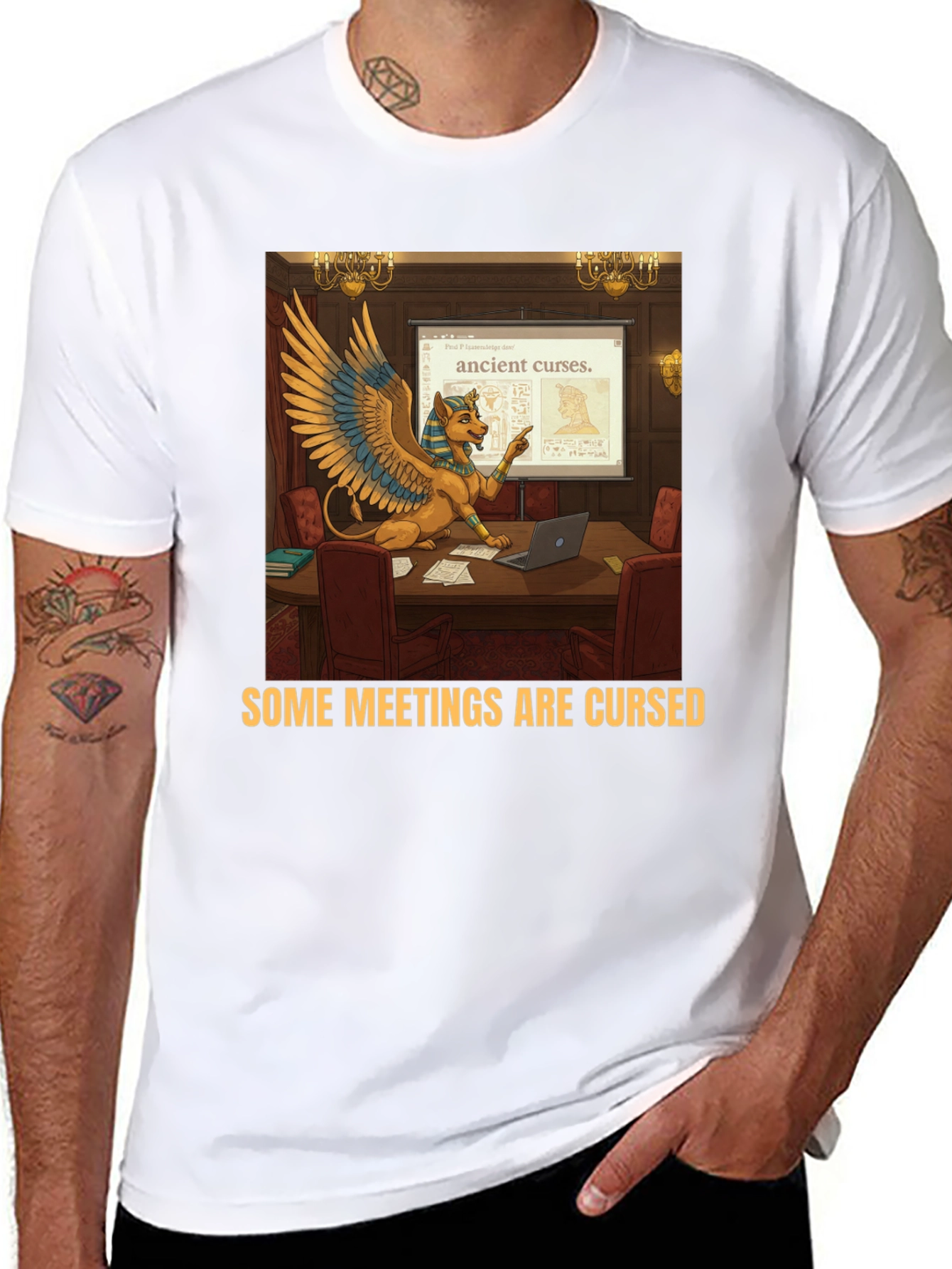 Some Meetings Are Cursed Funny T-Shirt