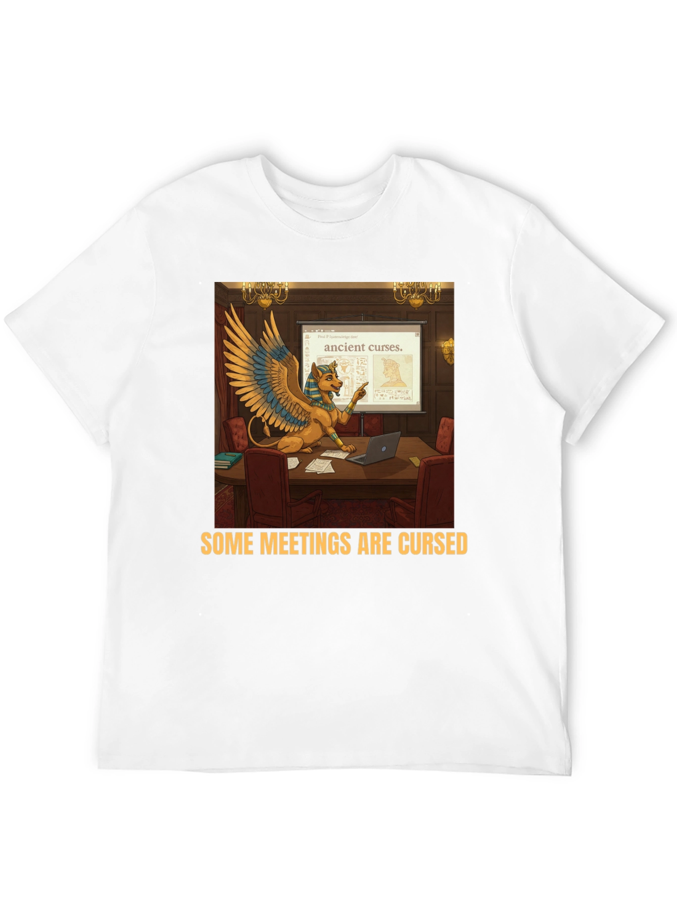 Some Meetings Are Cursed Funny T-Shirt