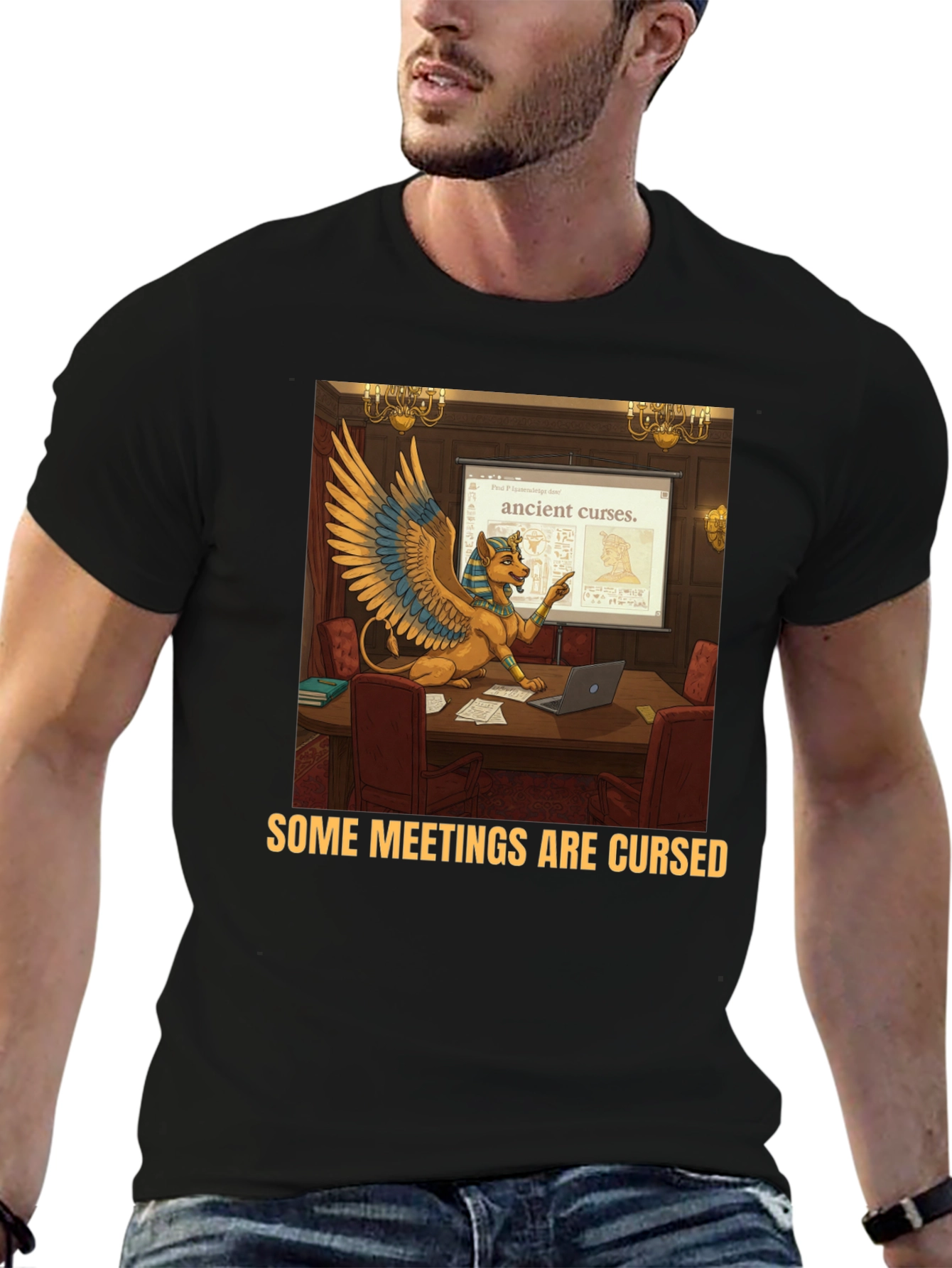 Some Meetings Are Cursed Funny T-Shirt