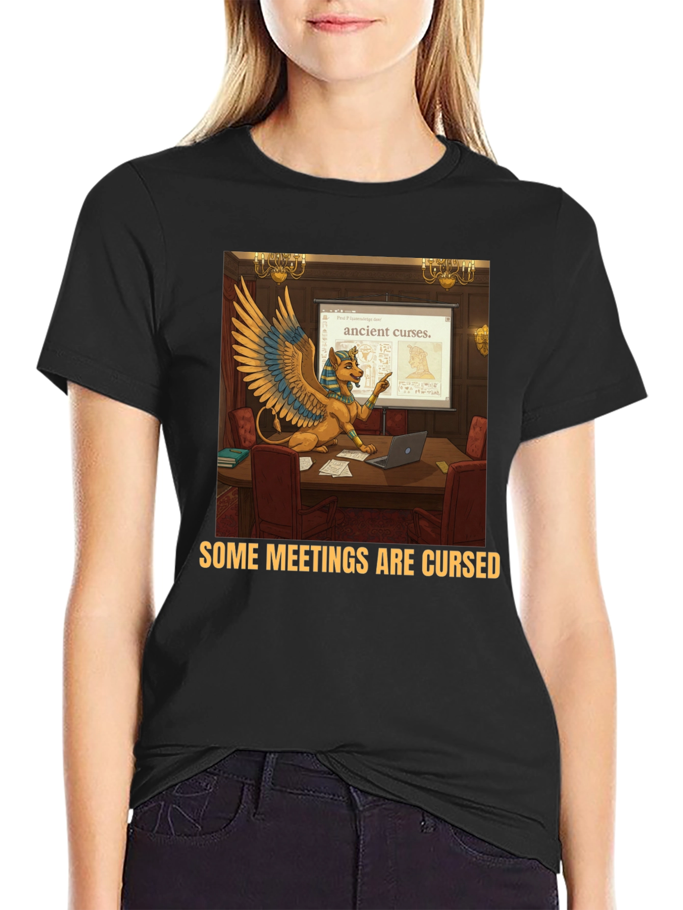 Some Meetings Are Cursed Funny T-Shirt