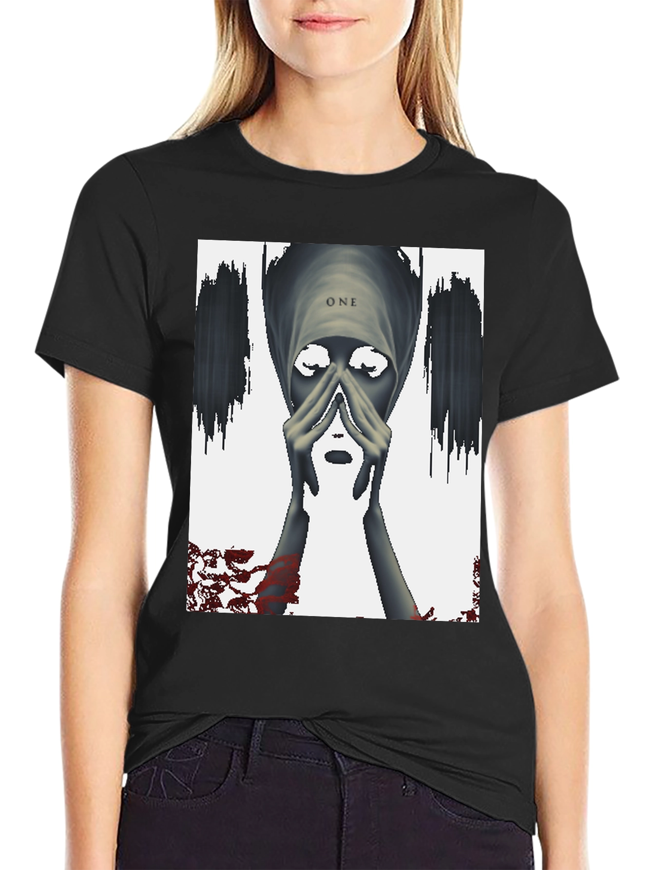 One Graphic Black T-Shirt
