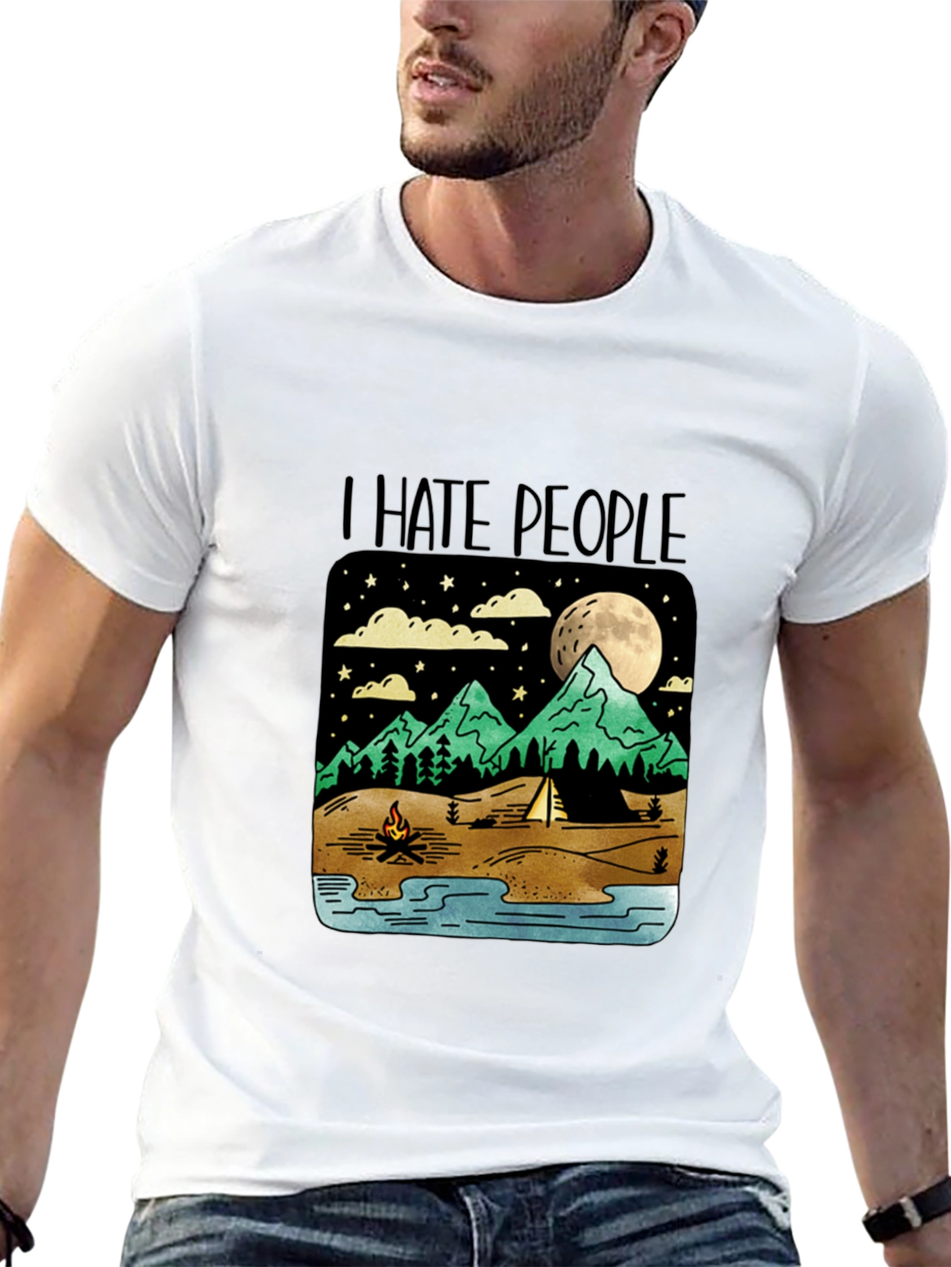 I Hate People Camping Graphic T-Shirt