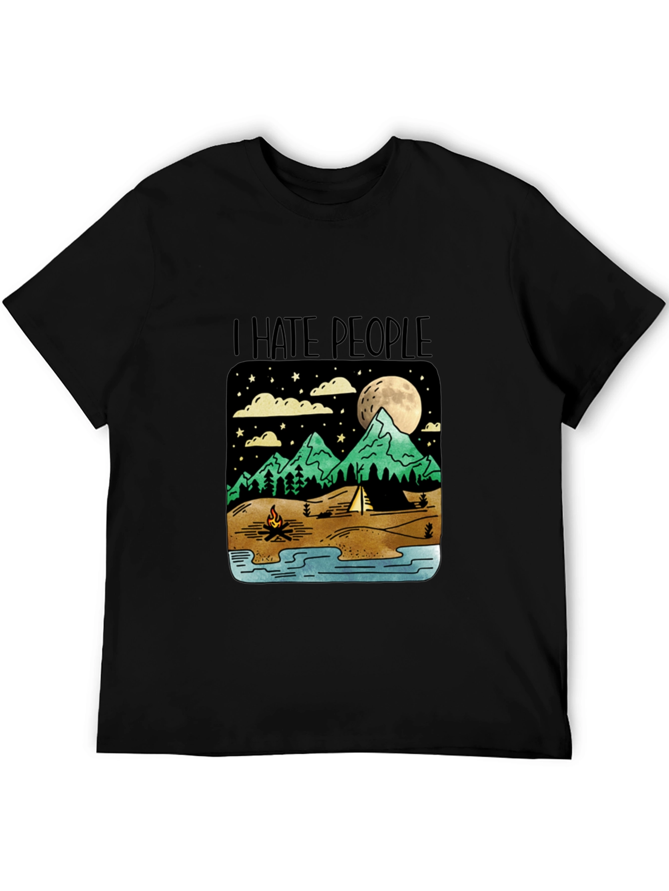 I Hate People Camping Graphic T-Shirt