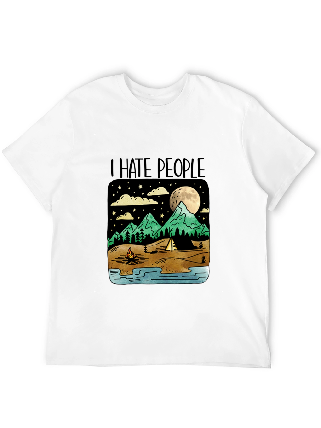 I Hate People Camping Graphic T-Shirt