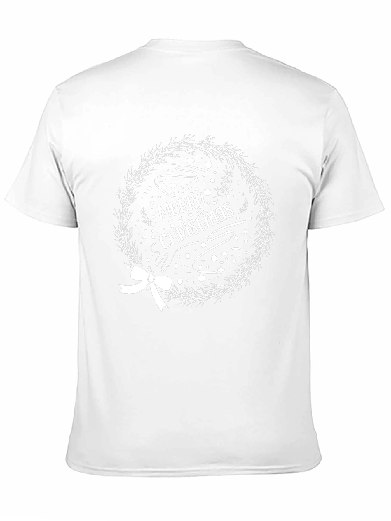 Merry Christmas Wreath Graphic Tee