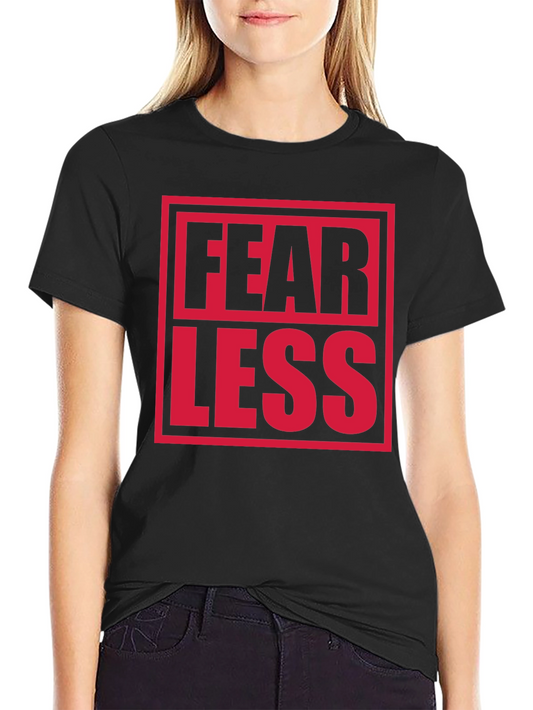 Fearless Graphic Print Crew Neck T-Shirt