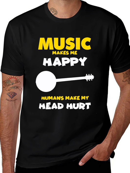 Music Makes Me Happy T-Shirt