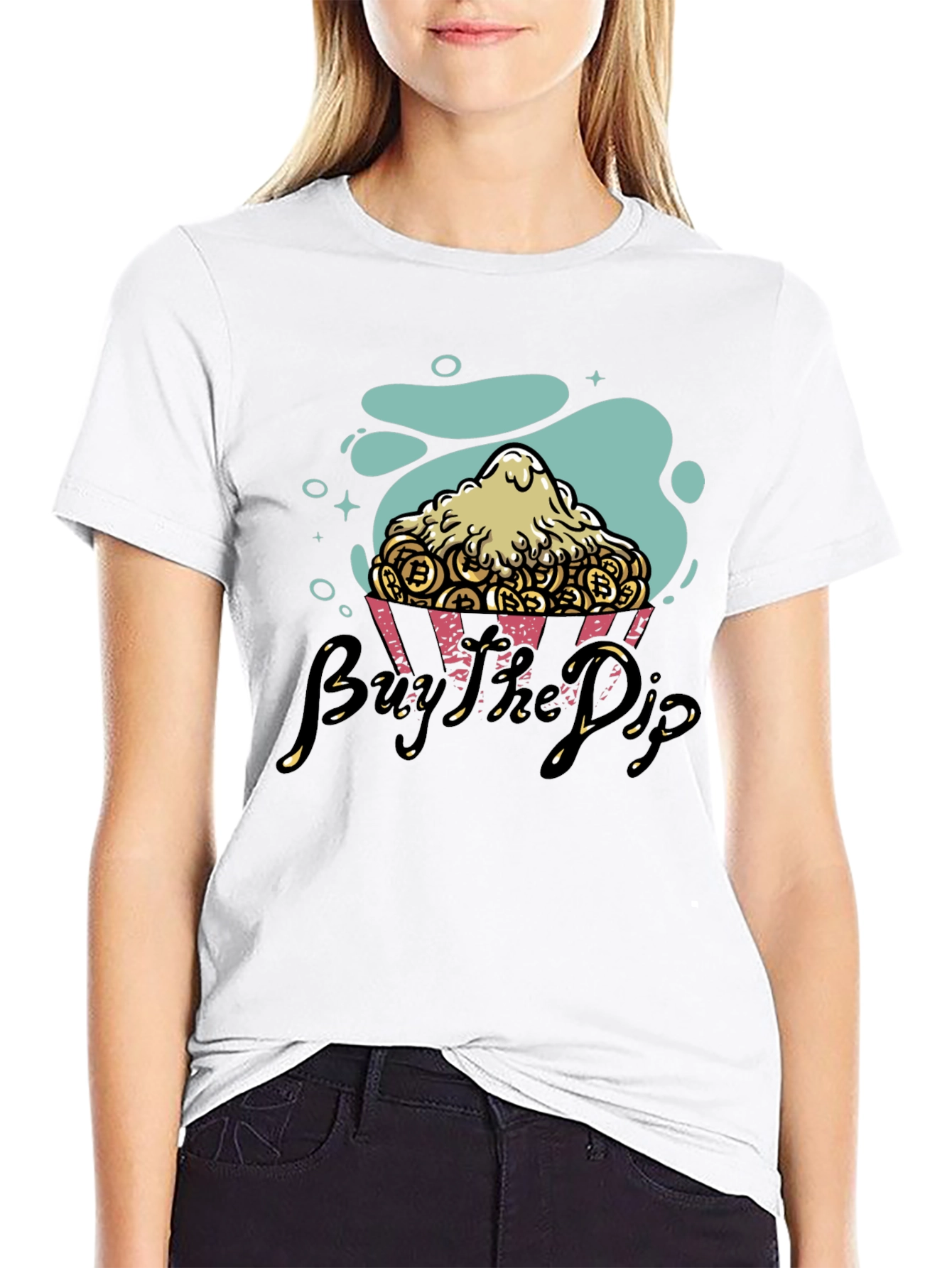 Buy the Dip Bitcoin Crypto T-Shirt - Black