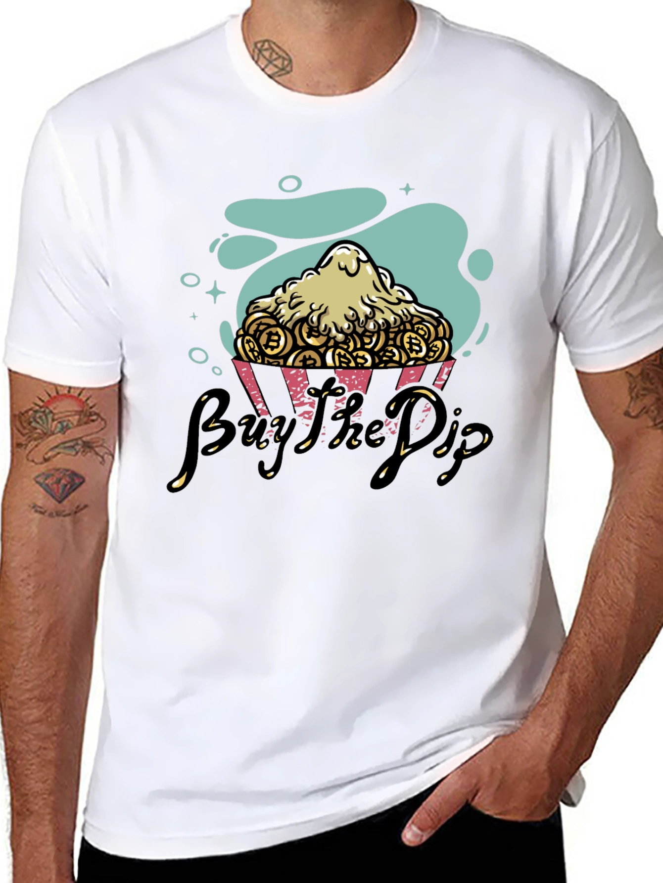 Buy the Dip Bitcoin Crypto T-Shirt - Black