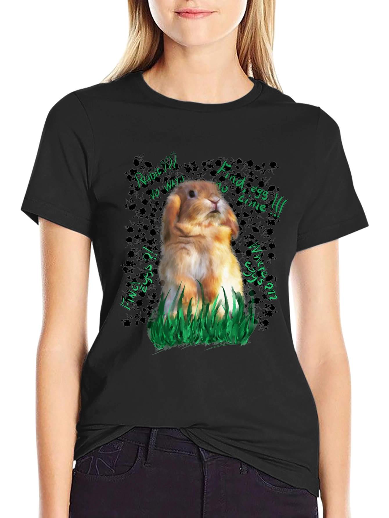 Funny Rabbit Easter Egg Hunt T-Shirt