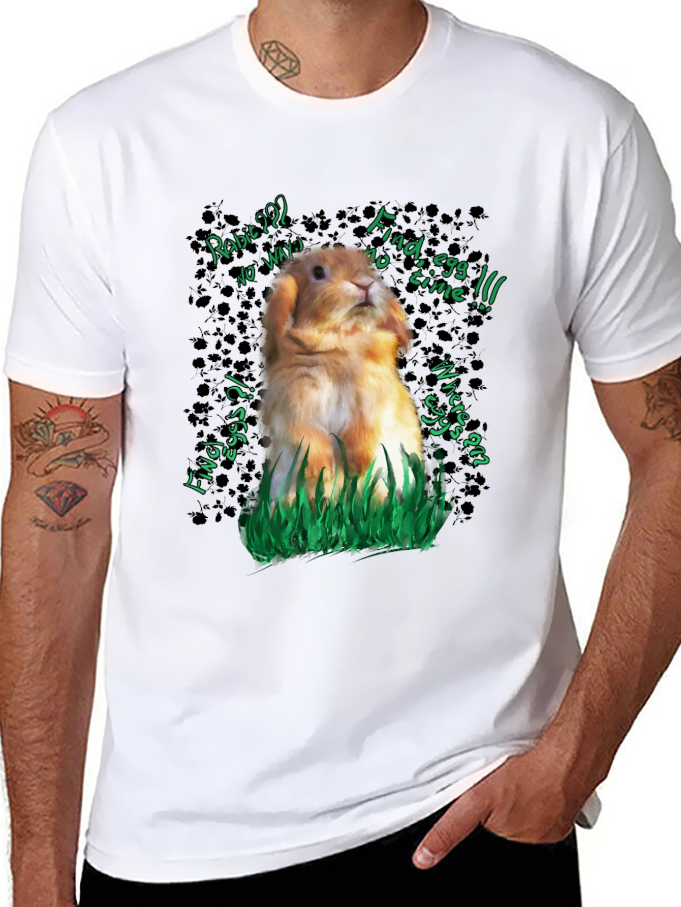 Funny Rabbit Easter Egg Hunt T-Shirt