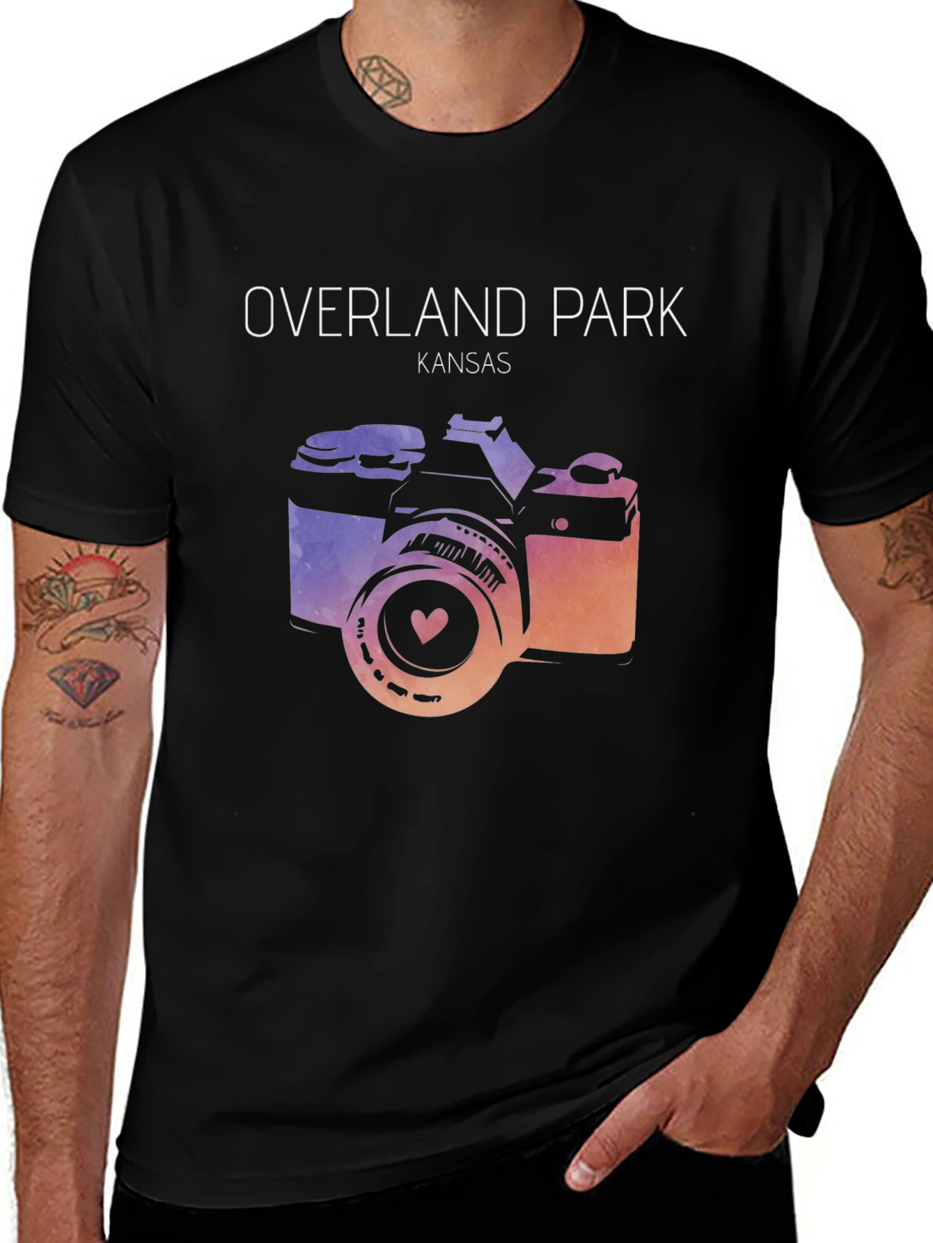Overland Park Kansas Camera Graphic Tee