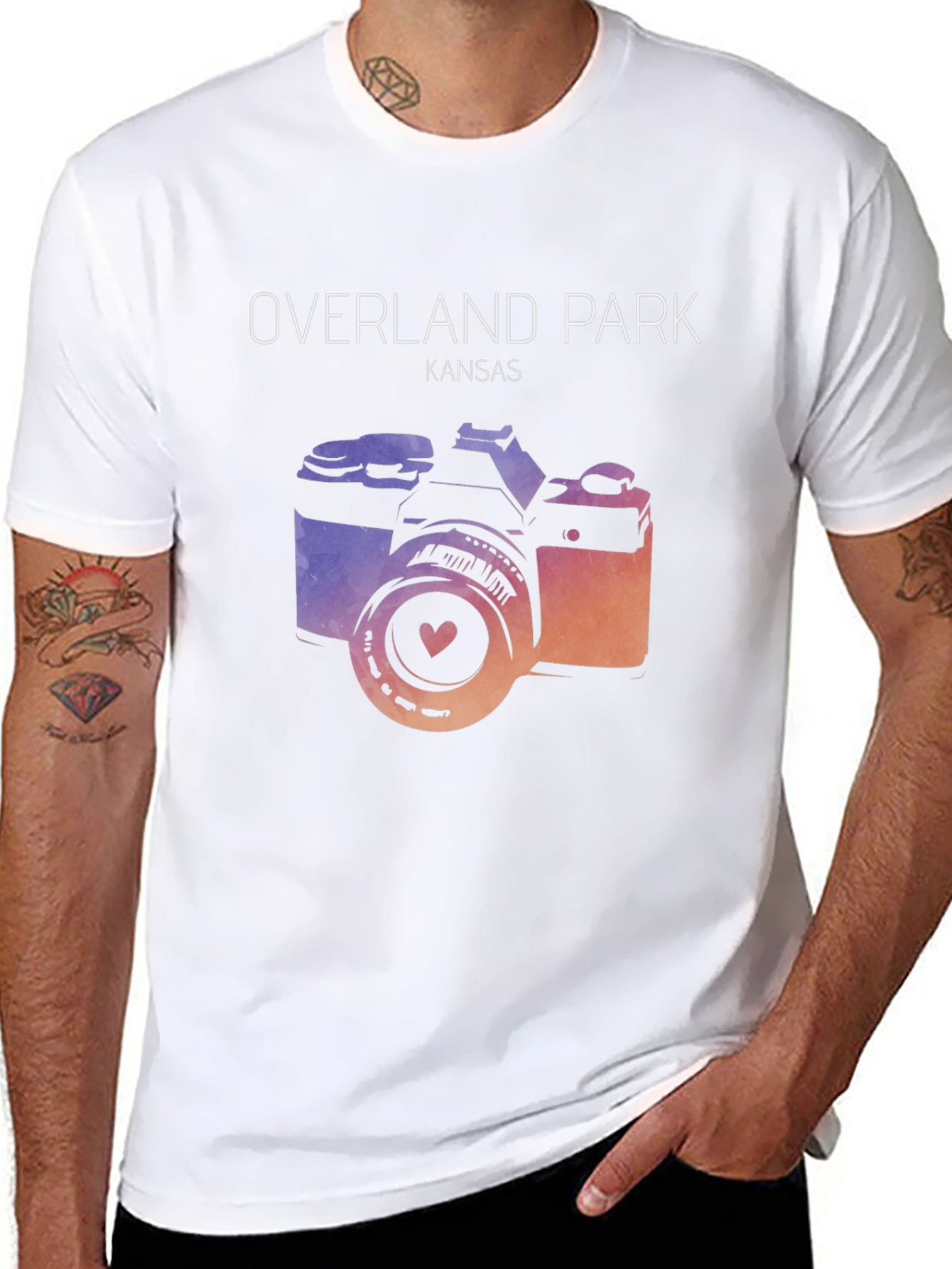 Overland Park Kansas Camera Graphic Tee