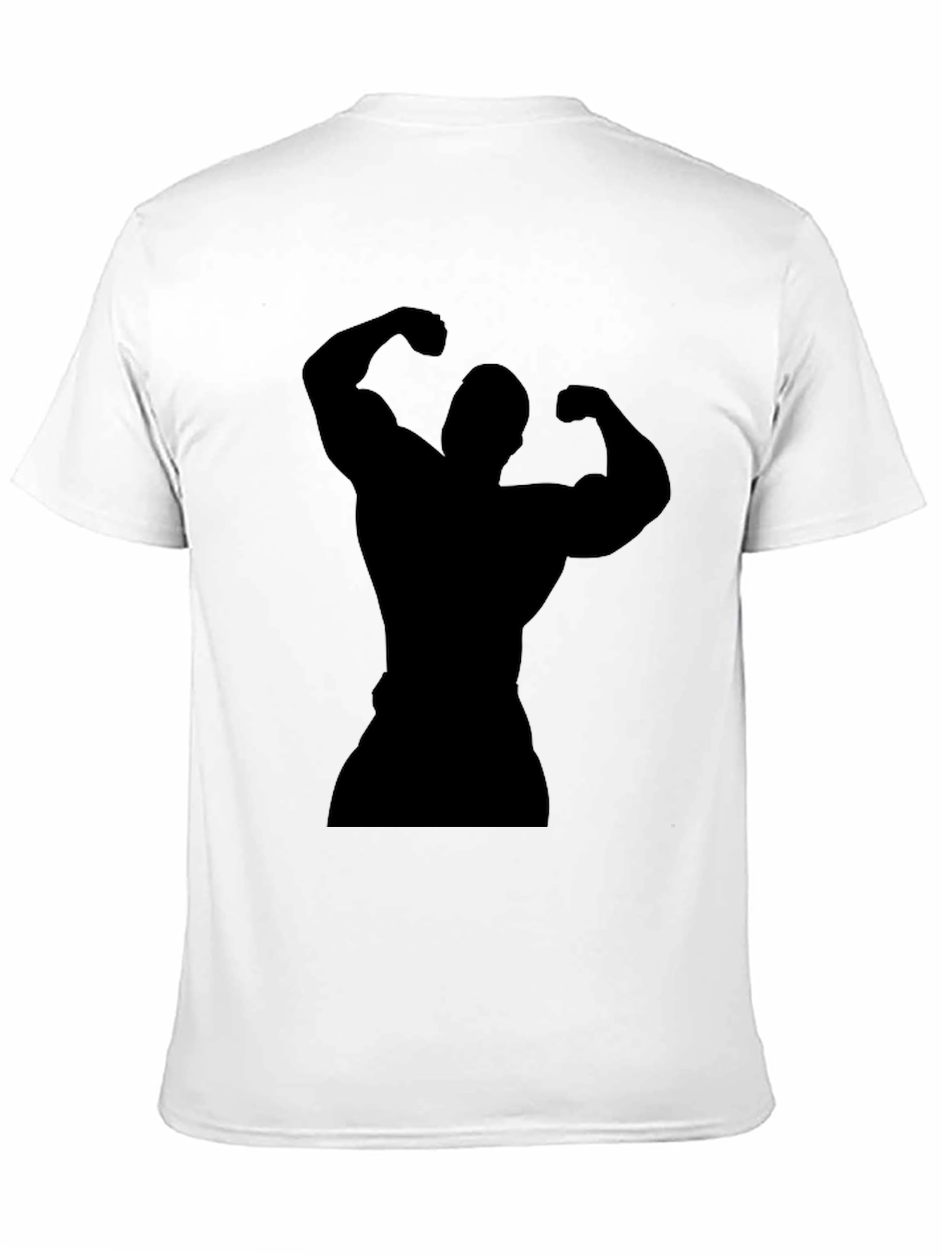 Black Bodybuilder Silhouette T-Shirt